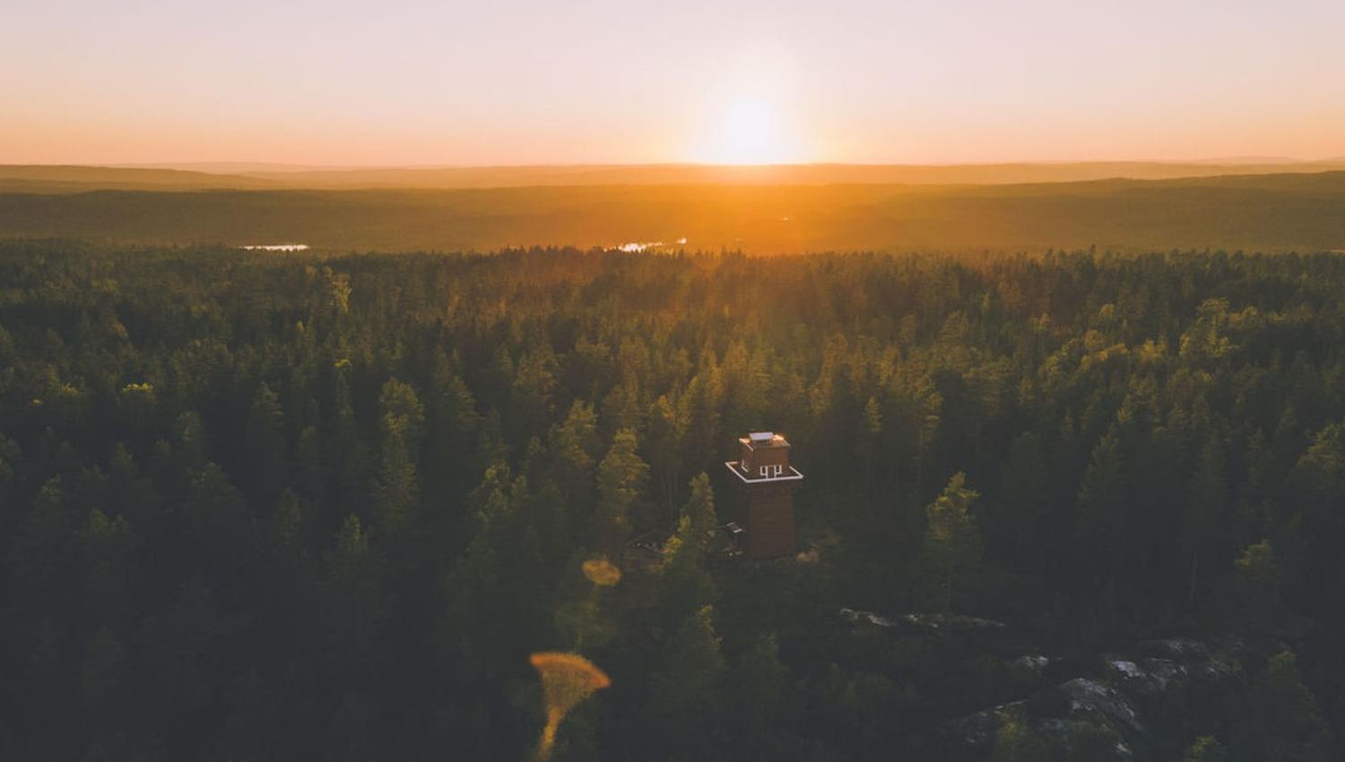 Tårnet i solnedgang