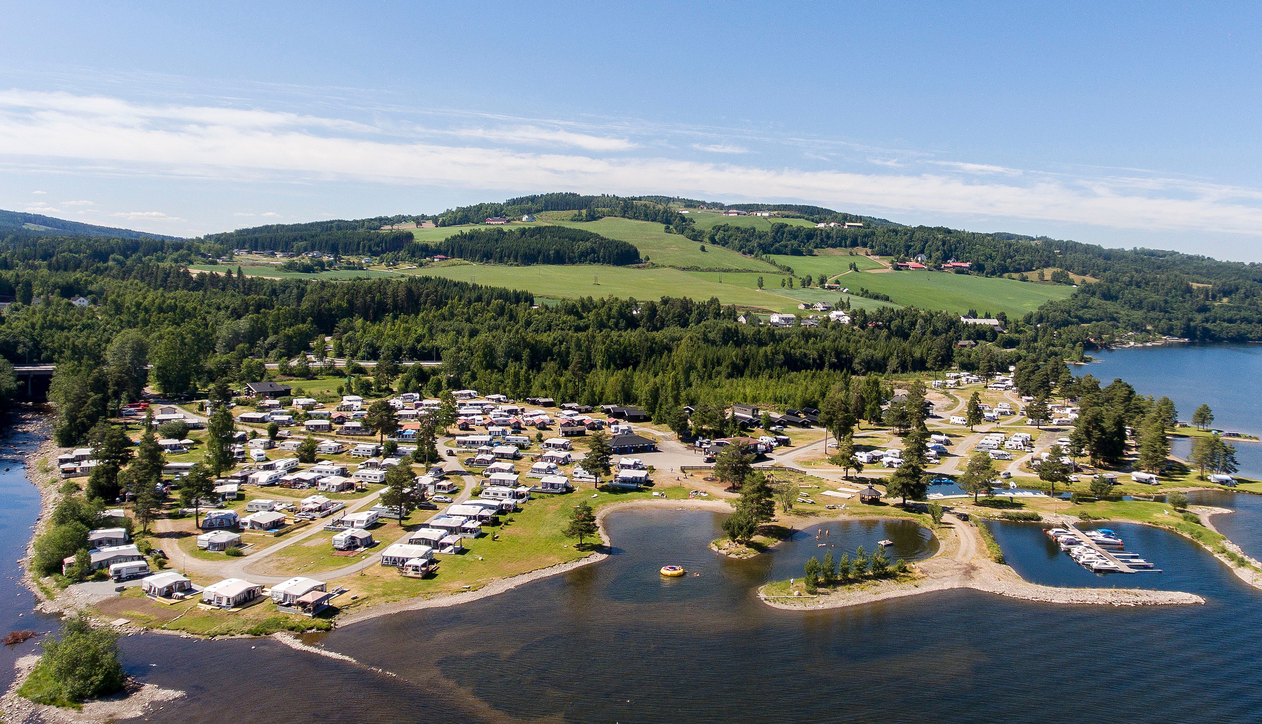 Sveastranda Camping - drone image