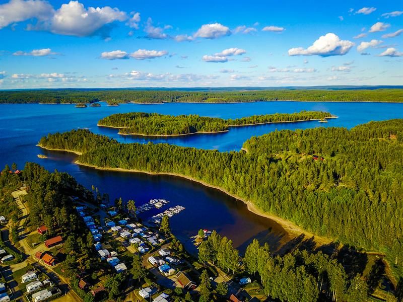 Stora Lee Camping fra luften