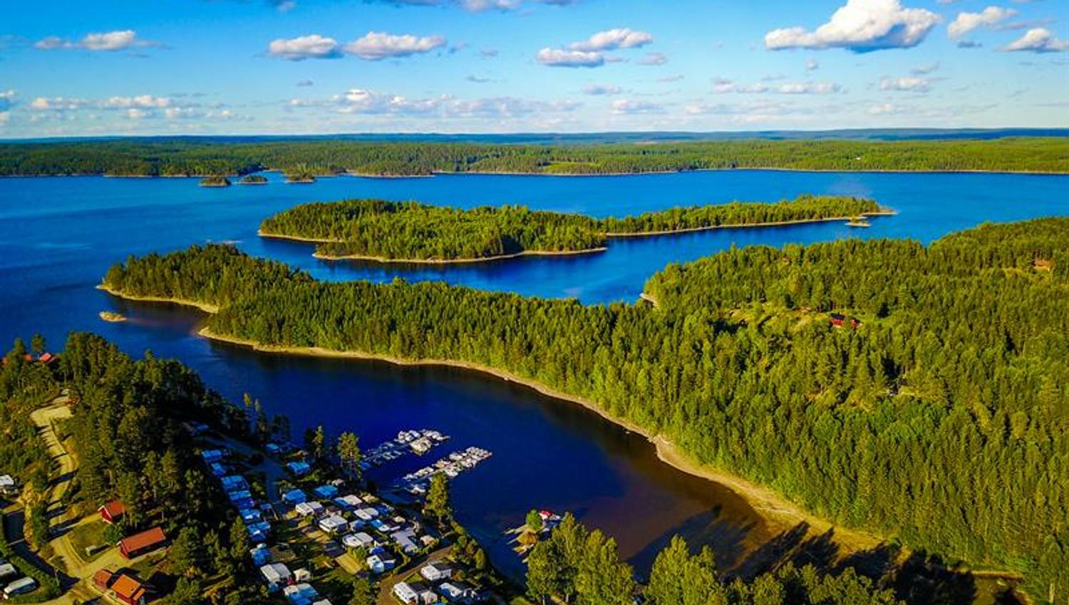 Stora Lee Camping fra luften
