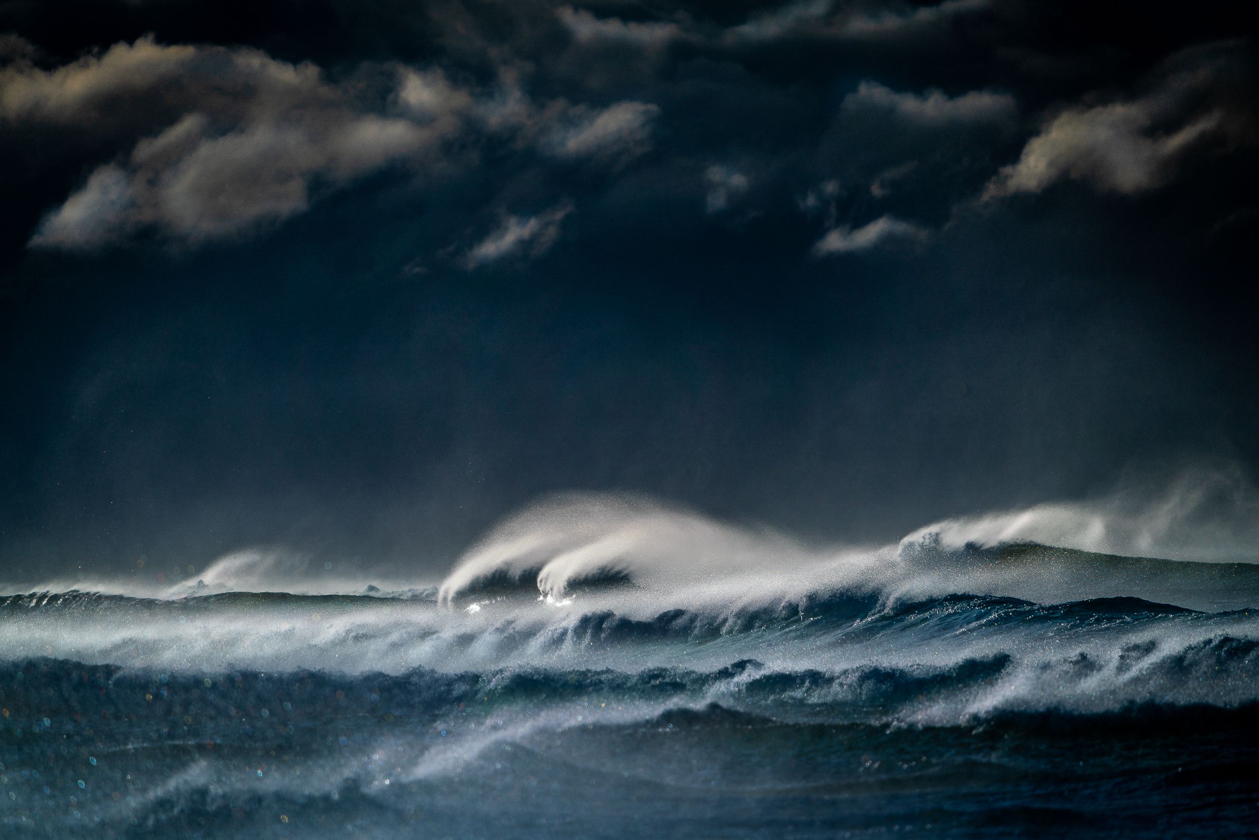 Storm på Hellestøstranden