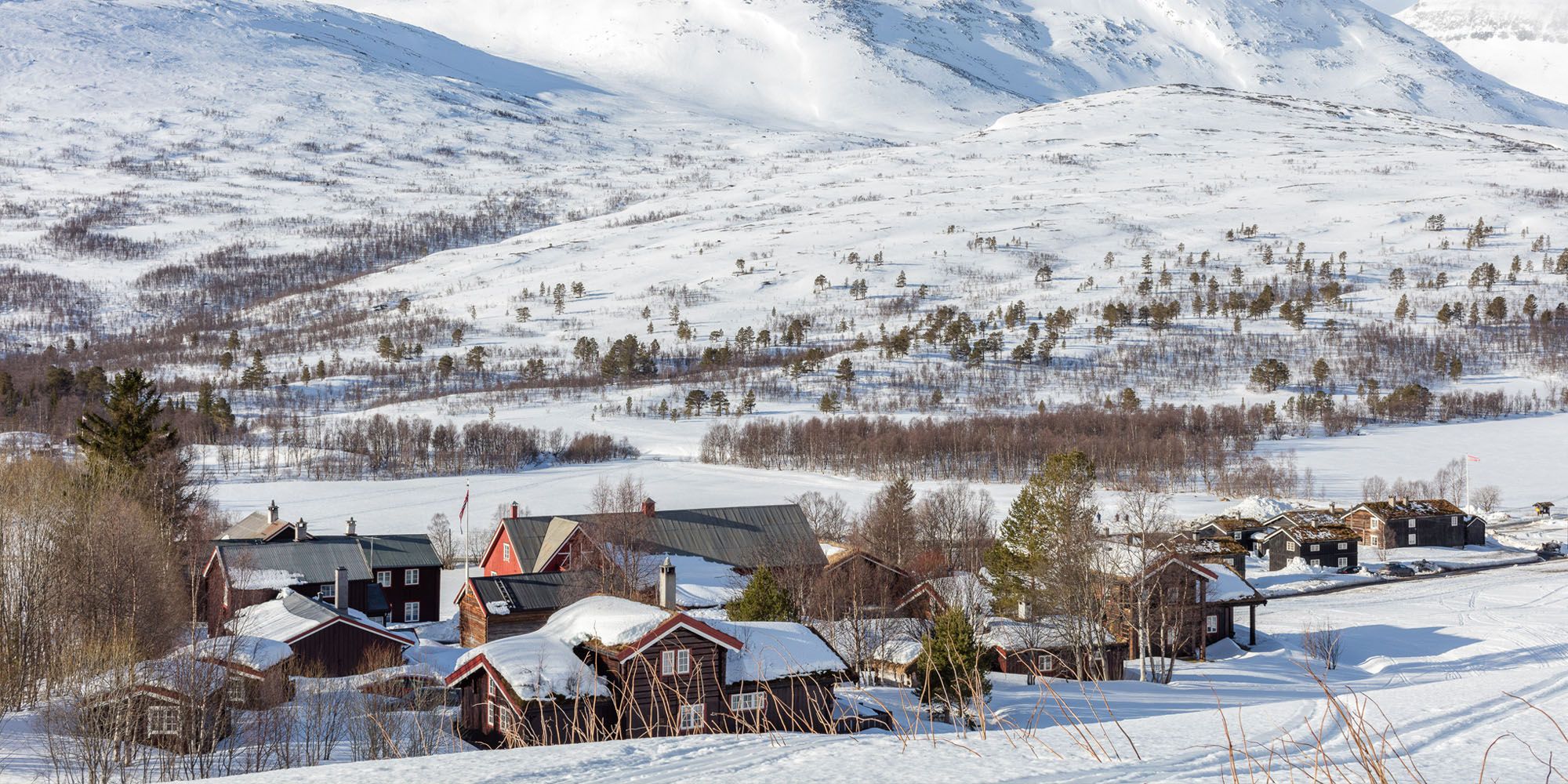 Gårdstunet, vinter