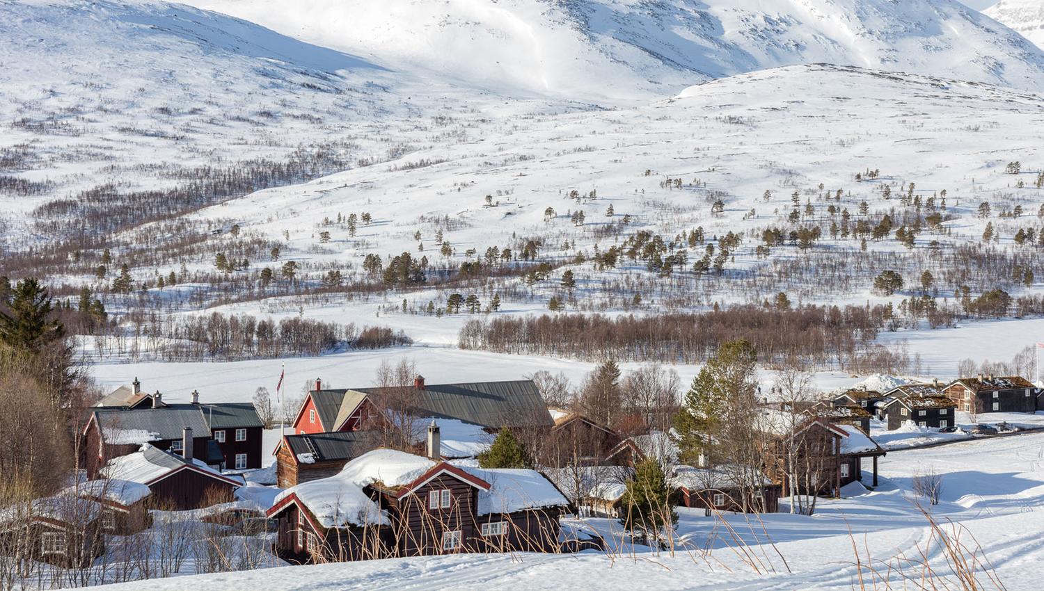 Gårdstunet, vinter