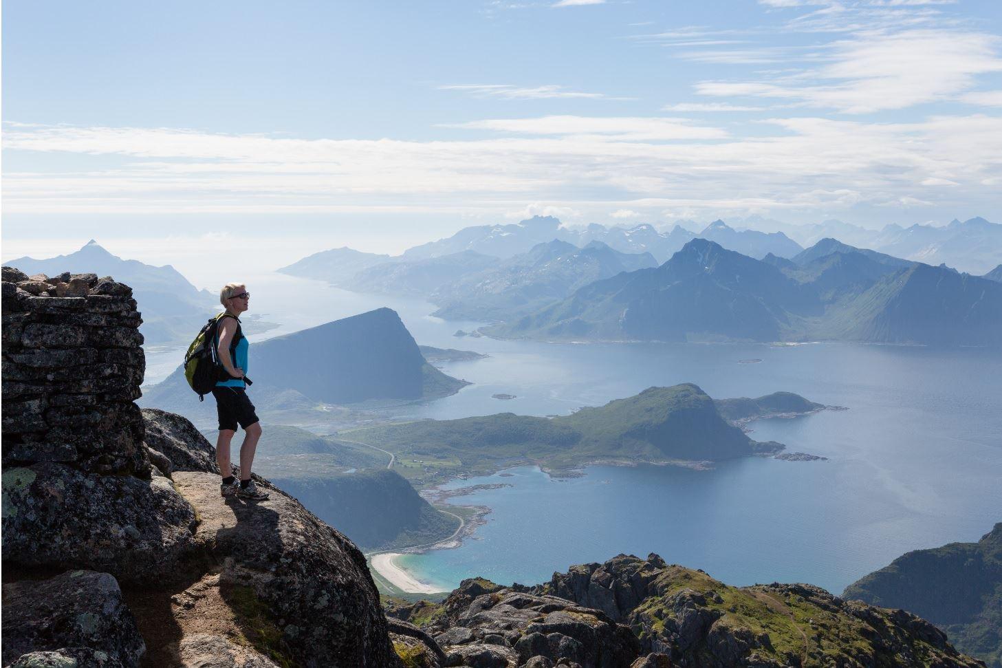 The view from Himmeltind