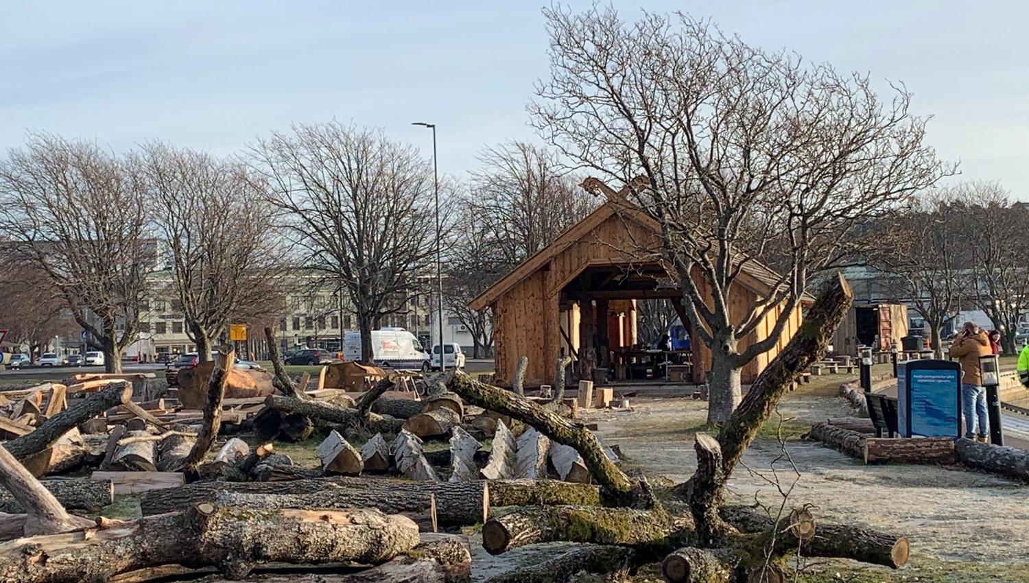 Fra byggeplassen Sandefjord Vikingpark