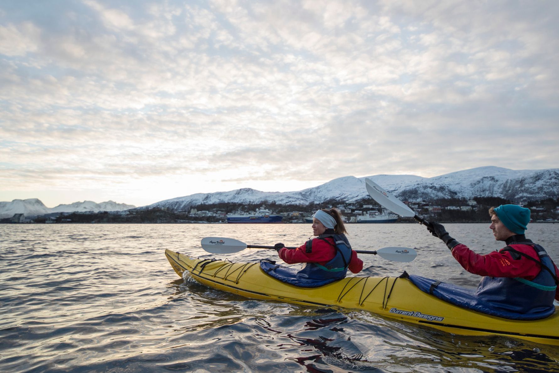 Vinterkajakk med Uteguiden i Ålesund.