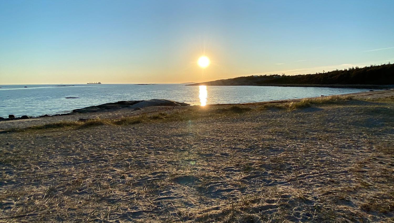 Hengekøye på Storesand strand på Hvaler