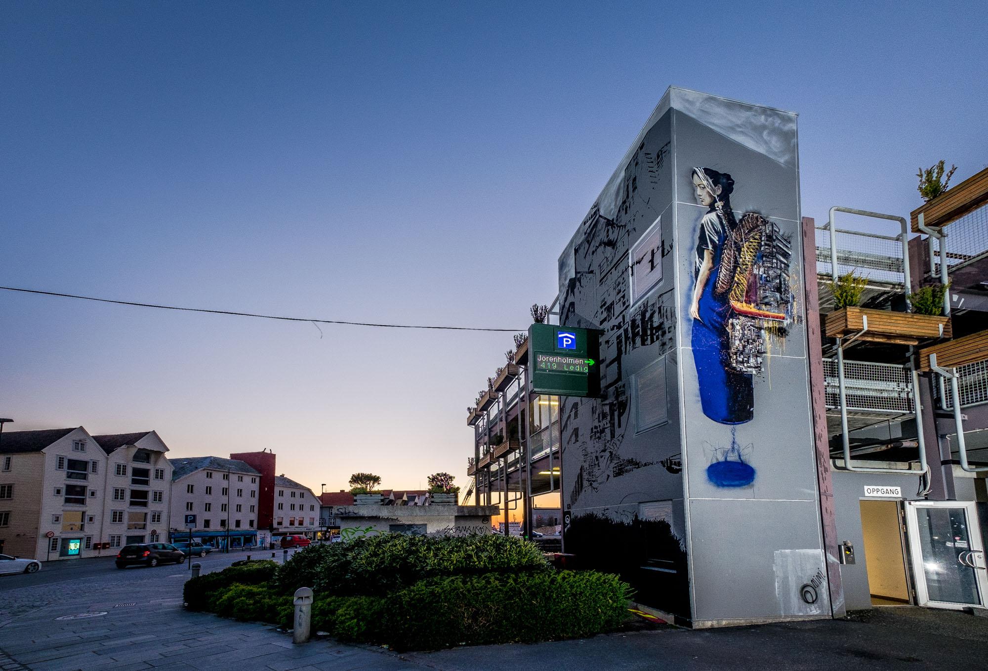 Stavanger Street Art: "The Last Traveller" by NIMI
