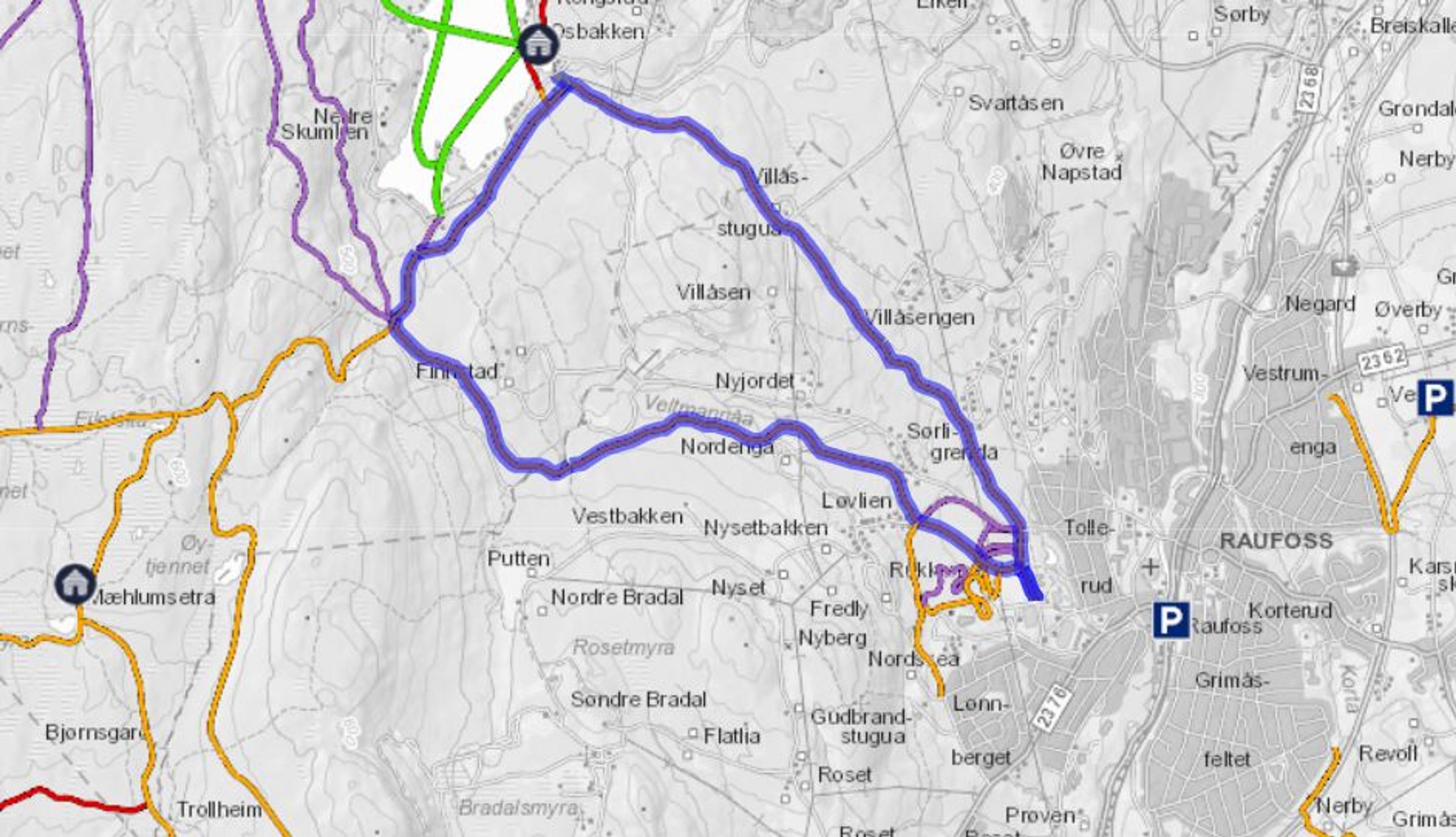 Lett skitur fra Raufoss
