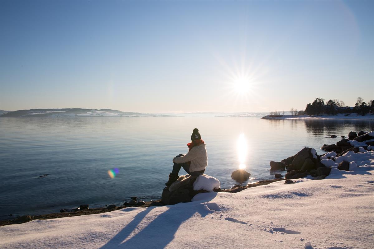 Strandpromenaden ved Koigen vinter