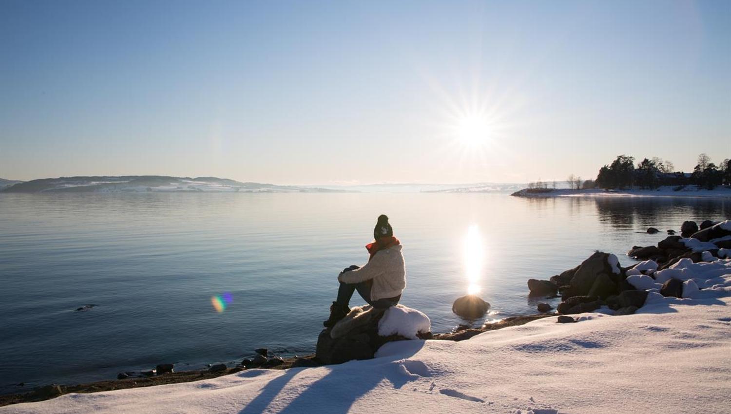 Strandpromenaden ved Koigen vinter