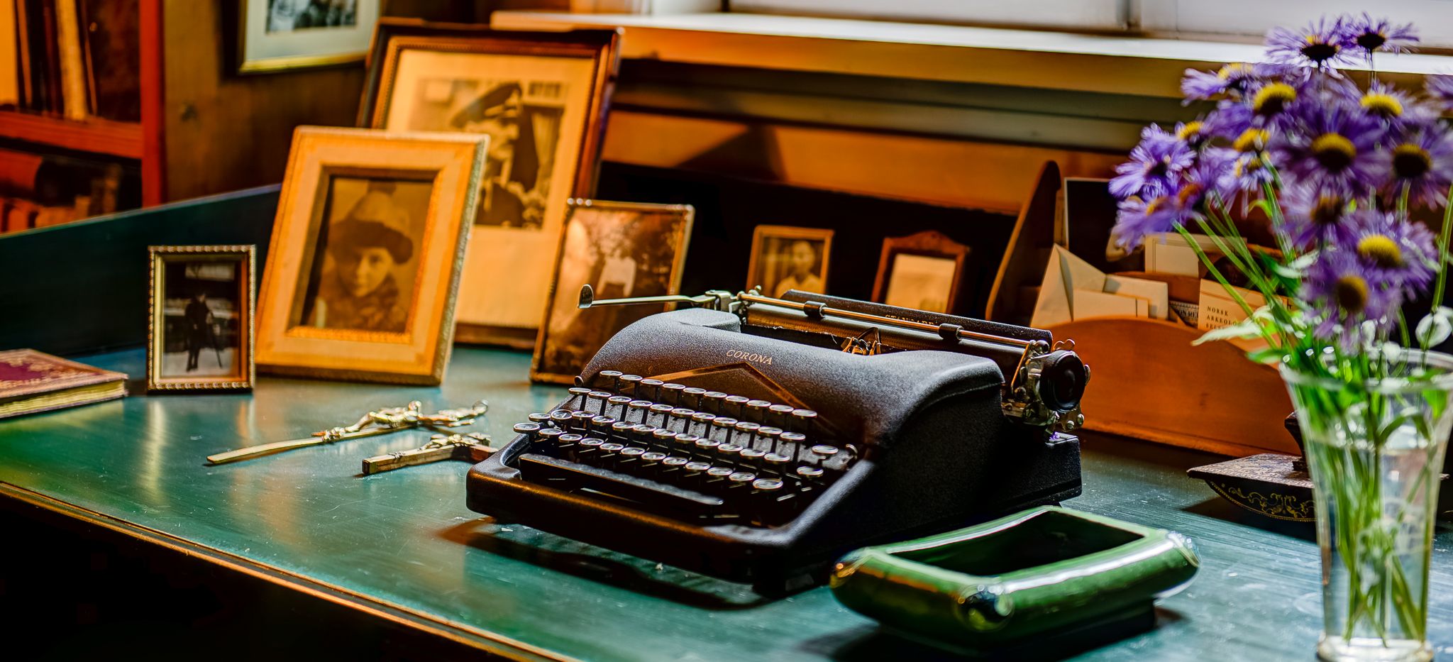 An old typewriter at Bjerkebæk