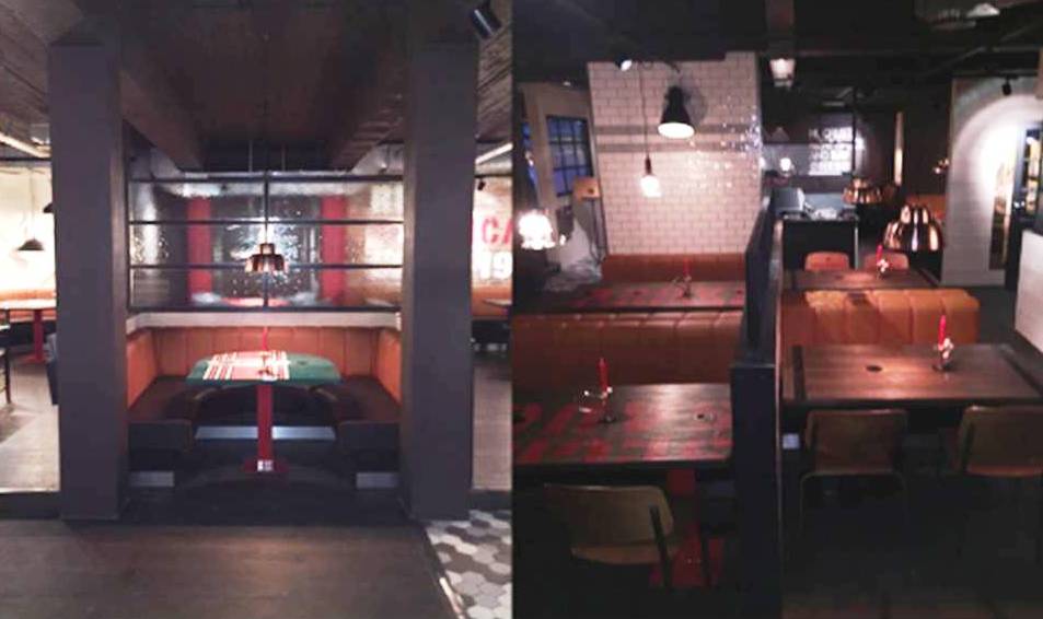 Inside the restaurant