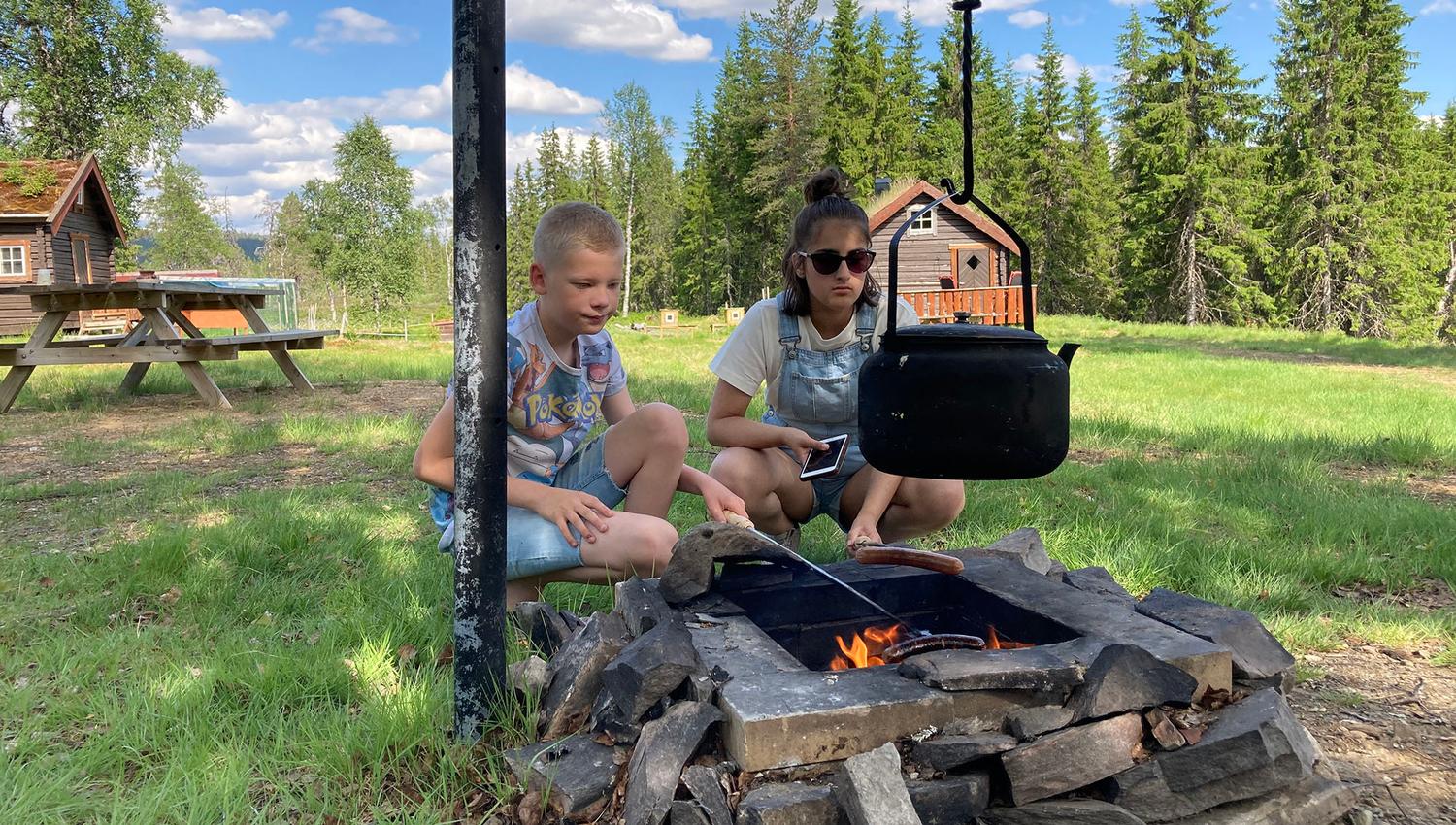 Griller maten selv