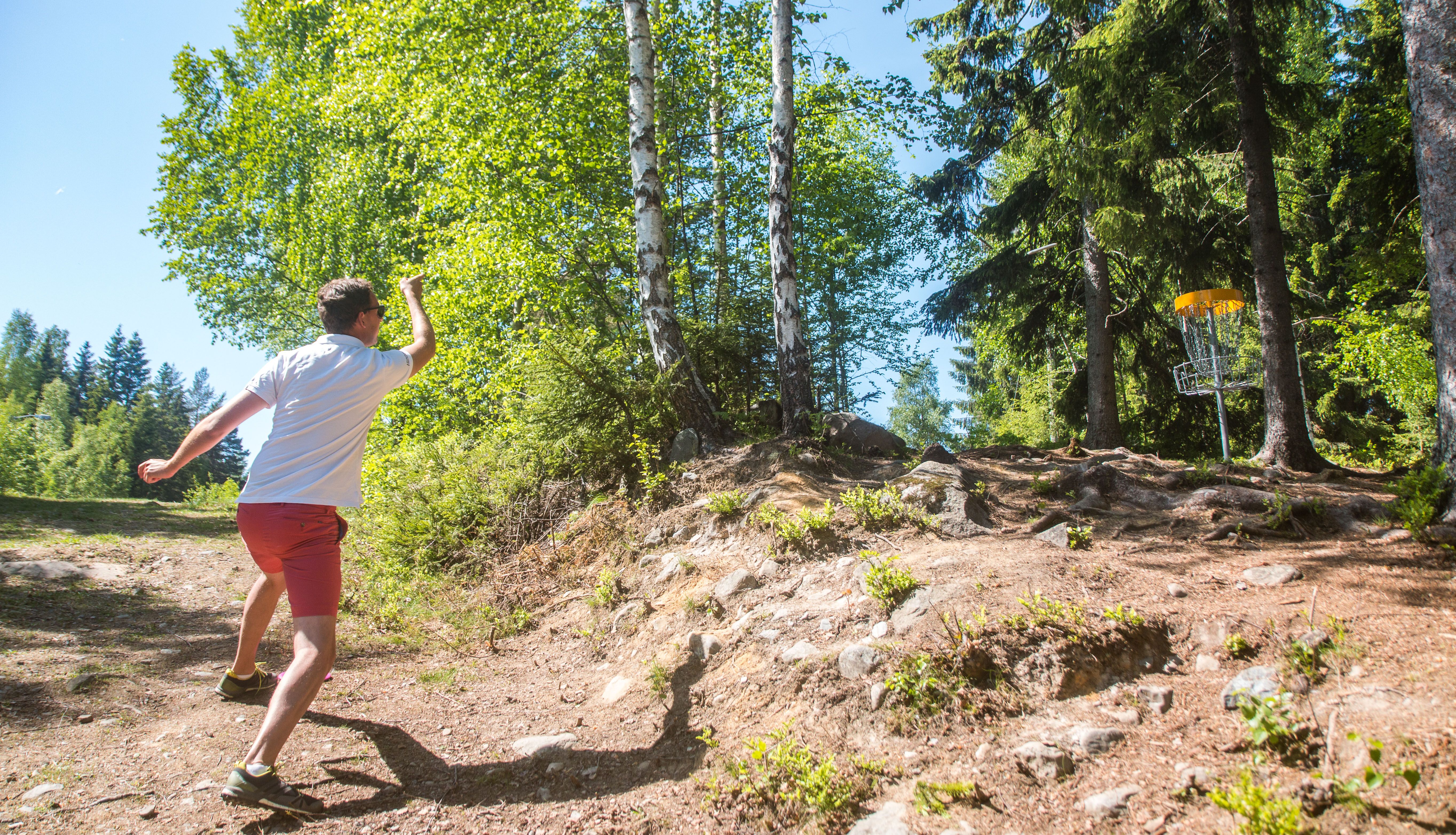 Frisbeegolf i Gjøvik - vrien putt