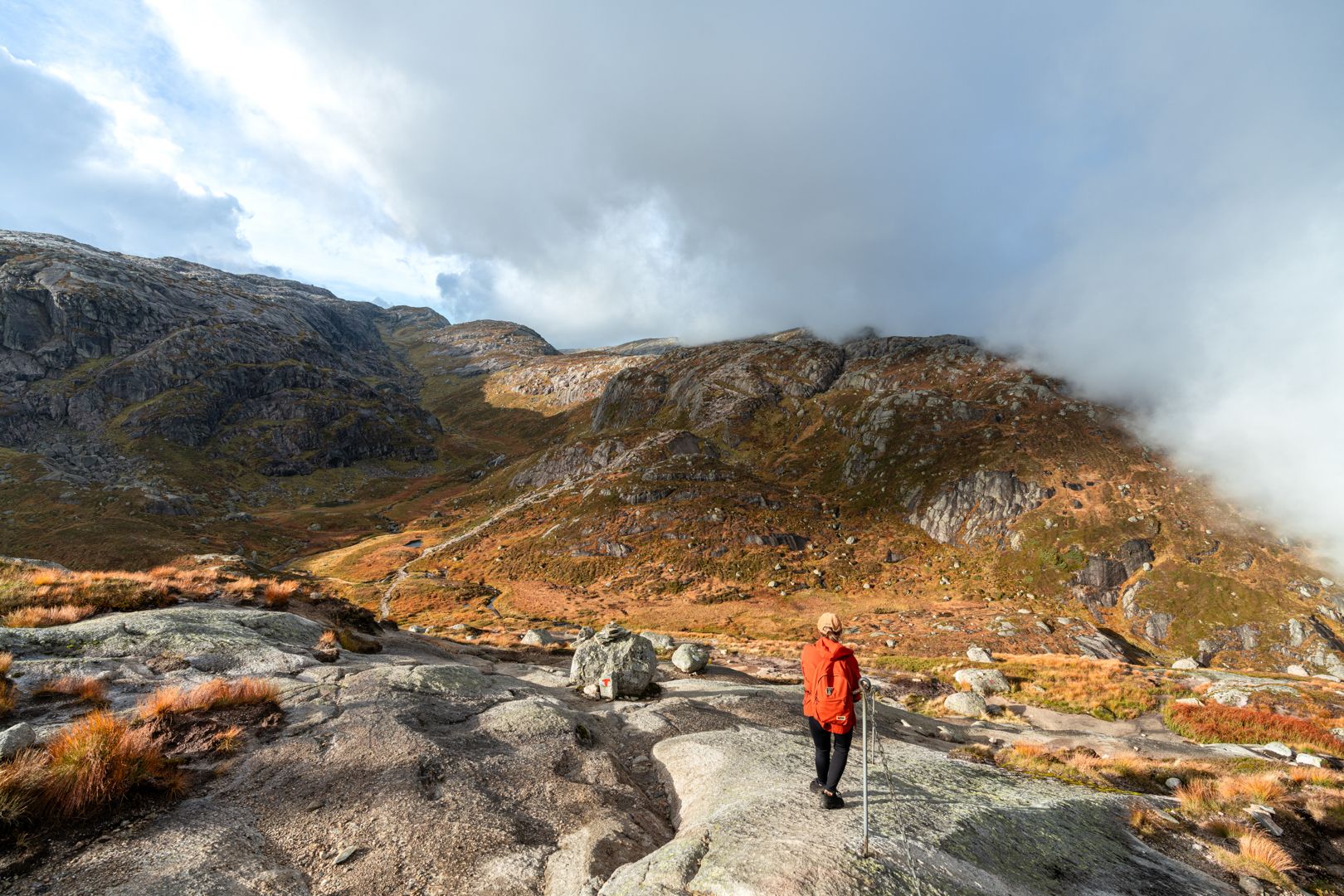 The trail continues upwards