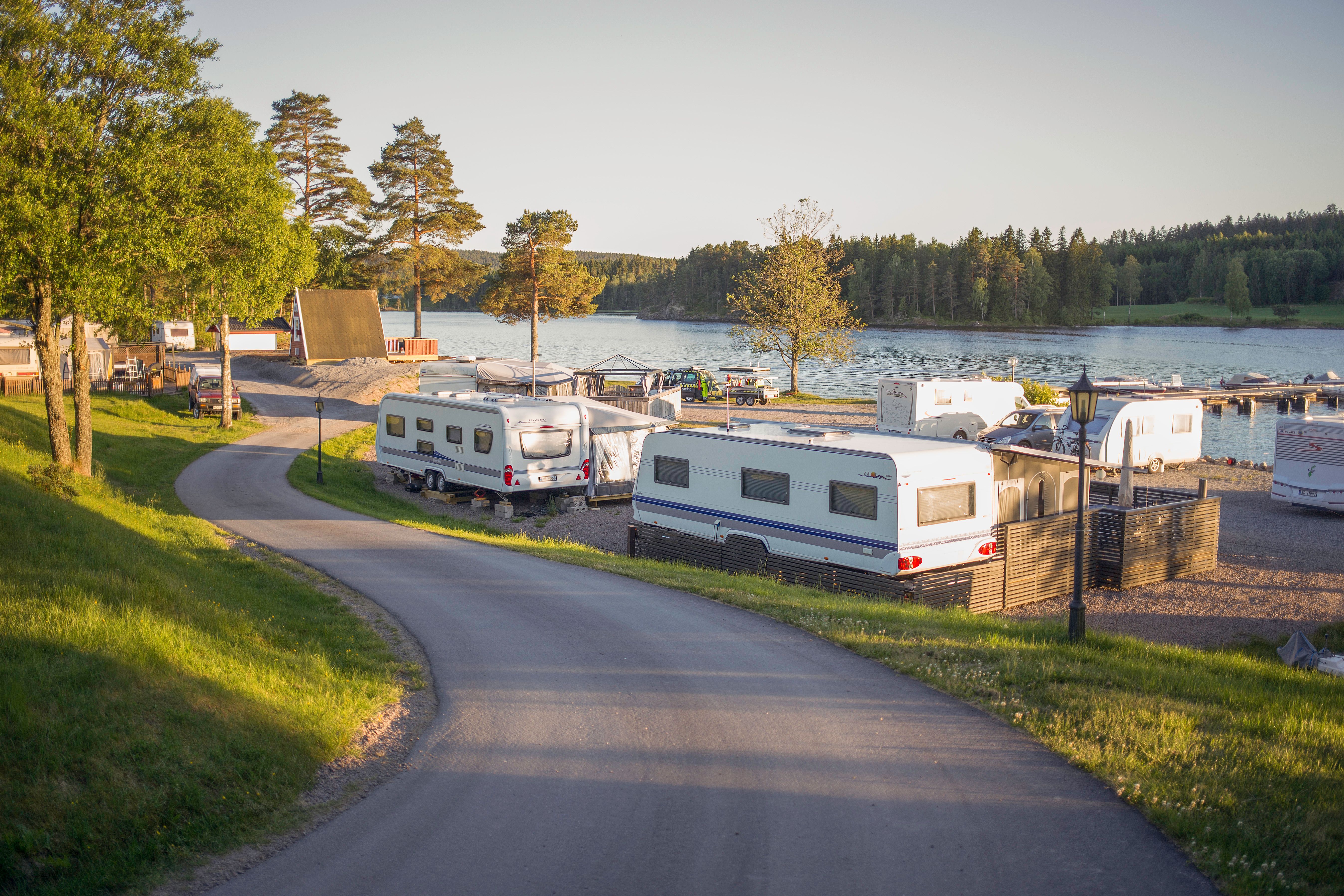 Camping space along the water