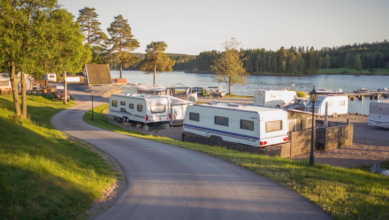 Camping space along the water