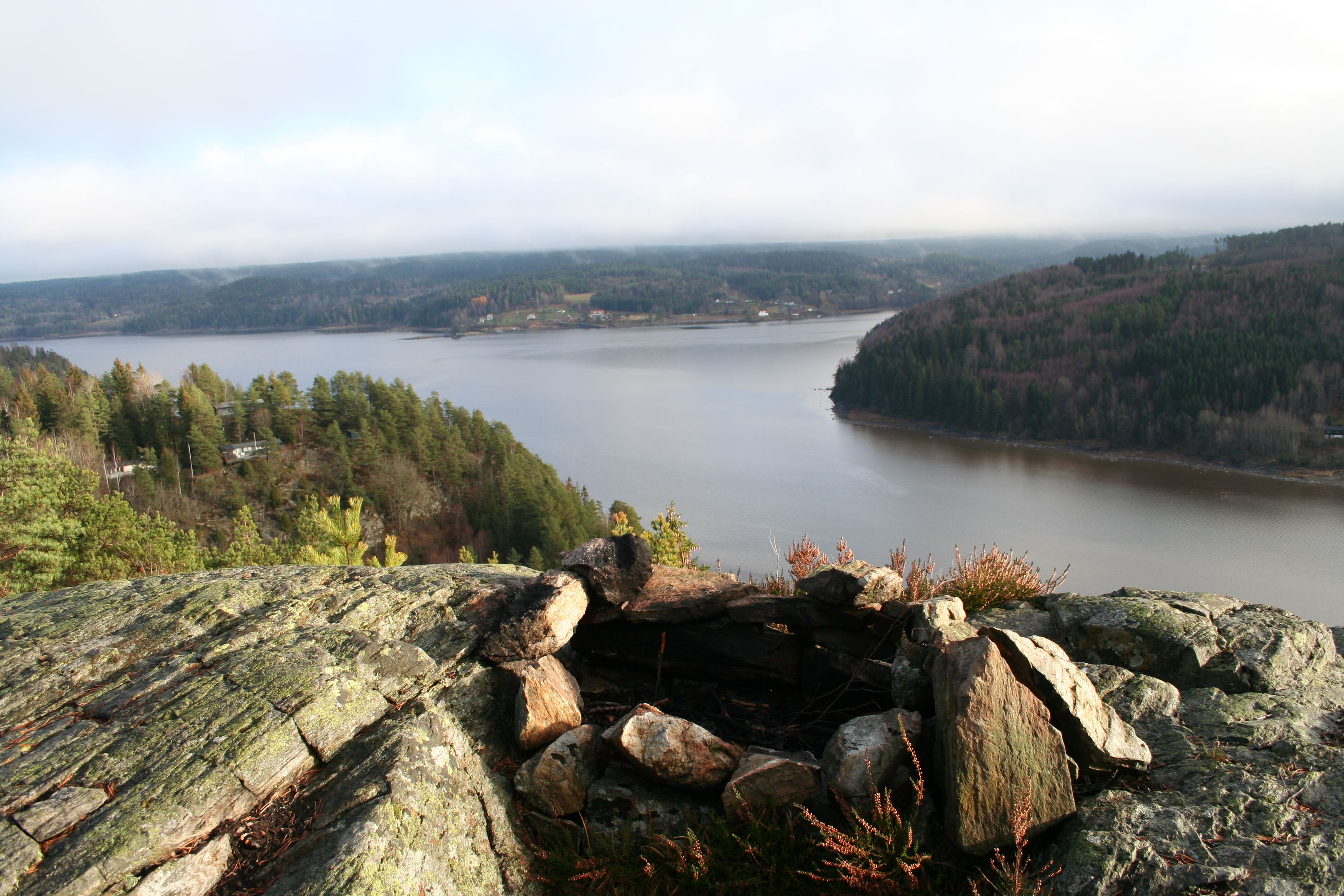 bålplass på utsiktspunkt