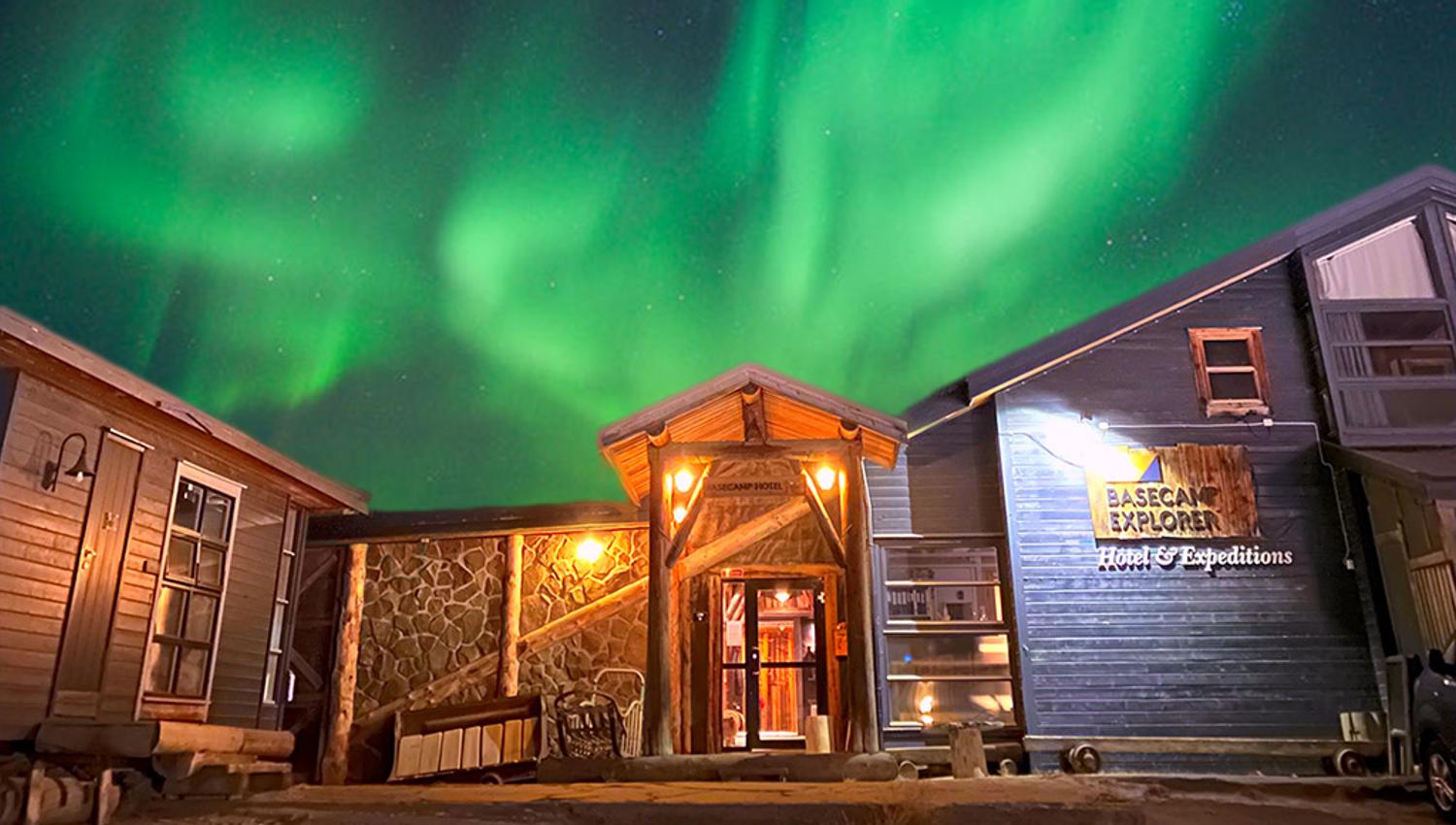 The entrance to the Basecamp Explorer hotel