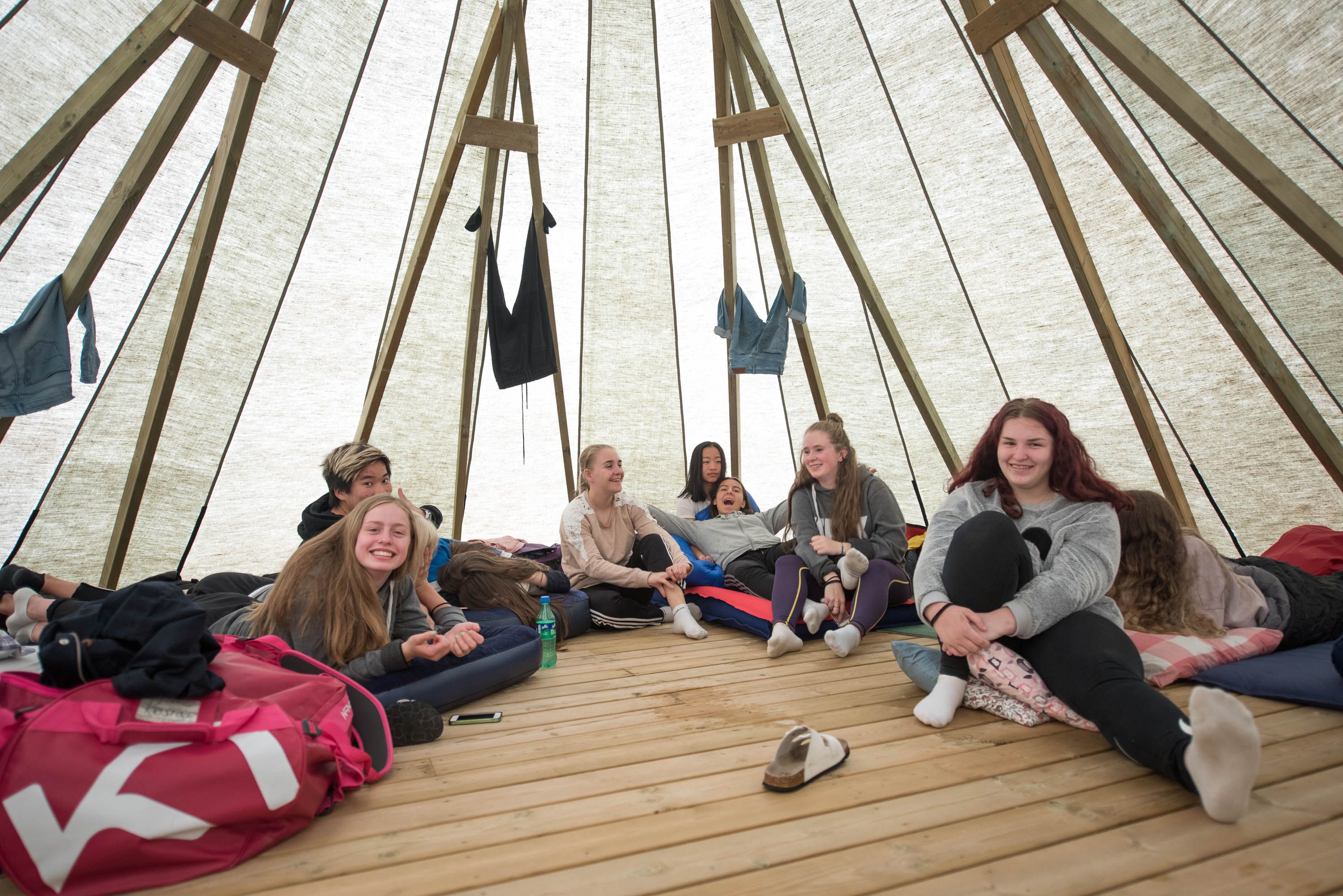 Lavvo i Mineralparken