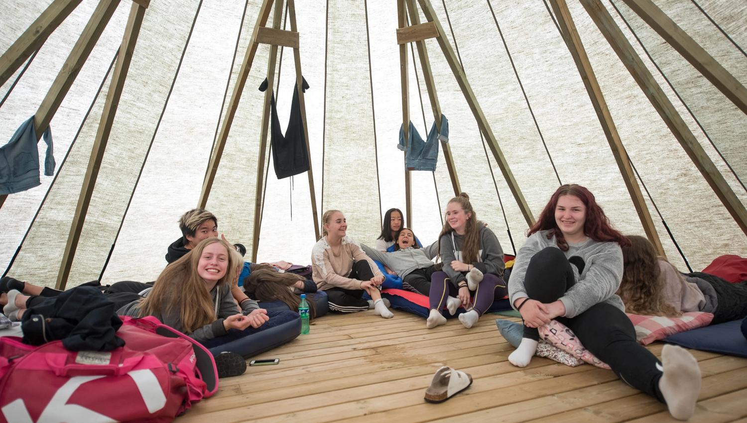 Lavvo i Mineralparken