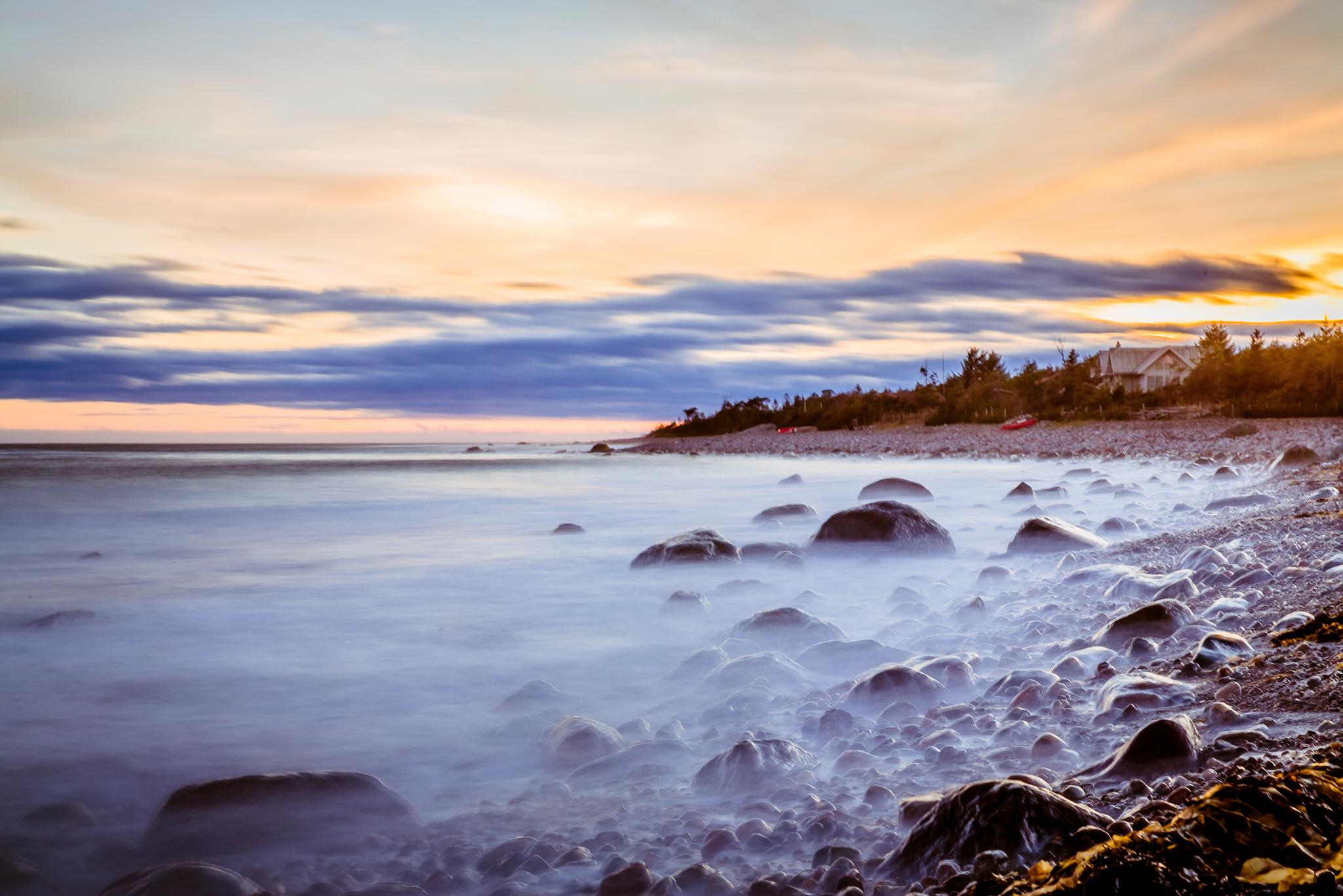 Rullesteinstrand på Jomfruland
