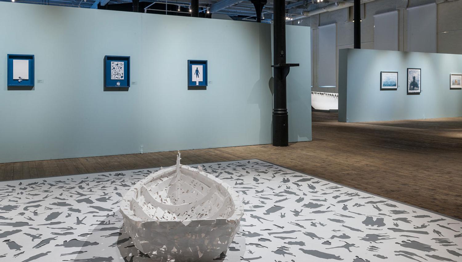 utstilling "et ha av papir" på Telemark kunstmuseum