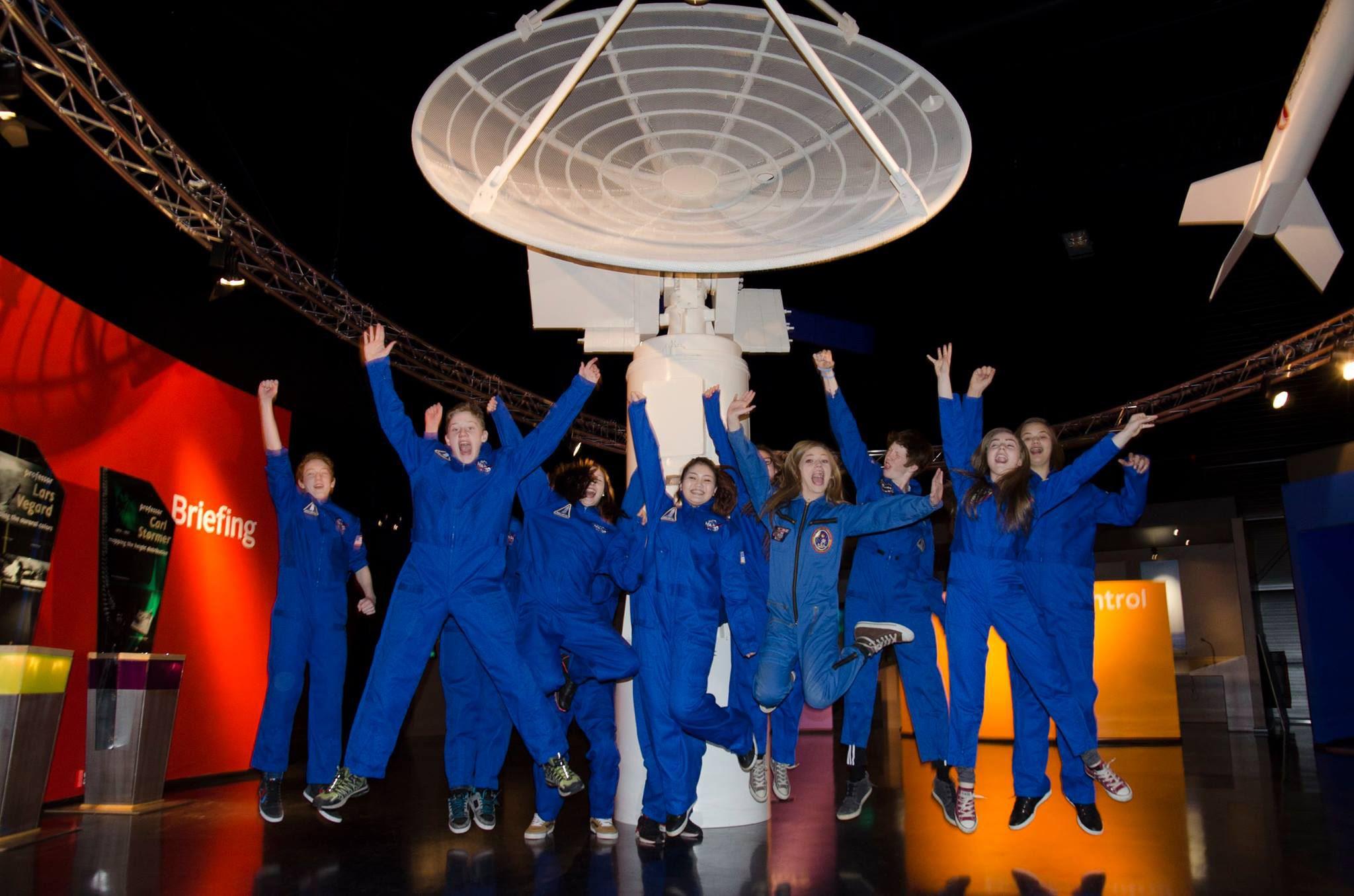 Andøya Space Center jumping kids