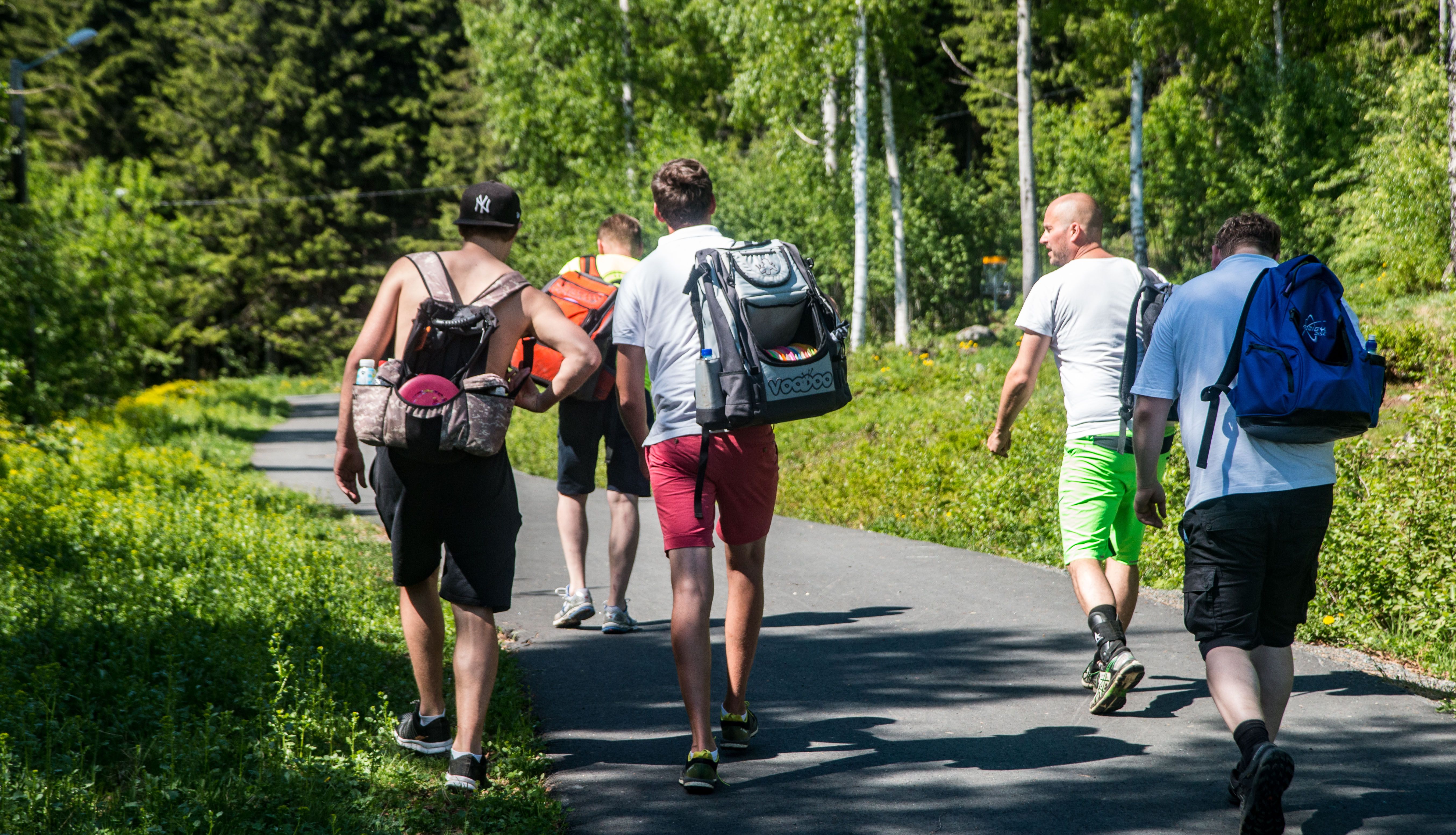 Frisbeegolf i Gjøvik - Glad gjeng