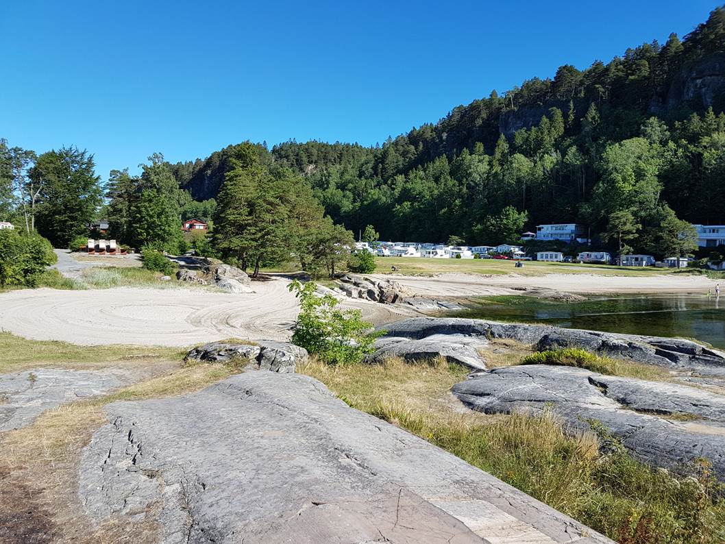 beach at Rognstranda Camping 