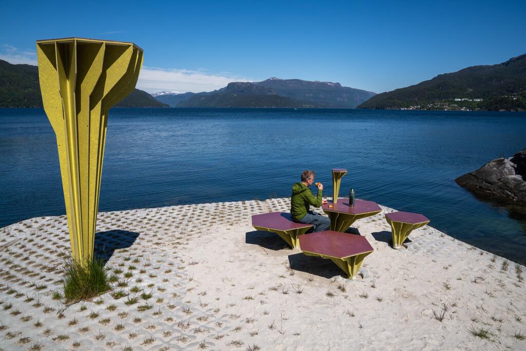 Venterommet og "soppene" på Ropeid