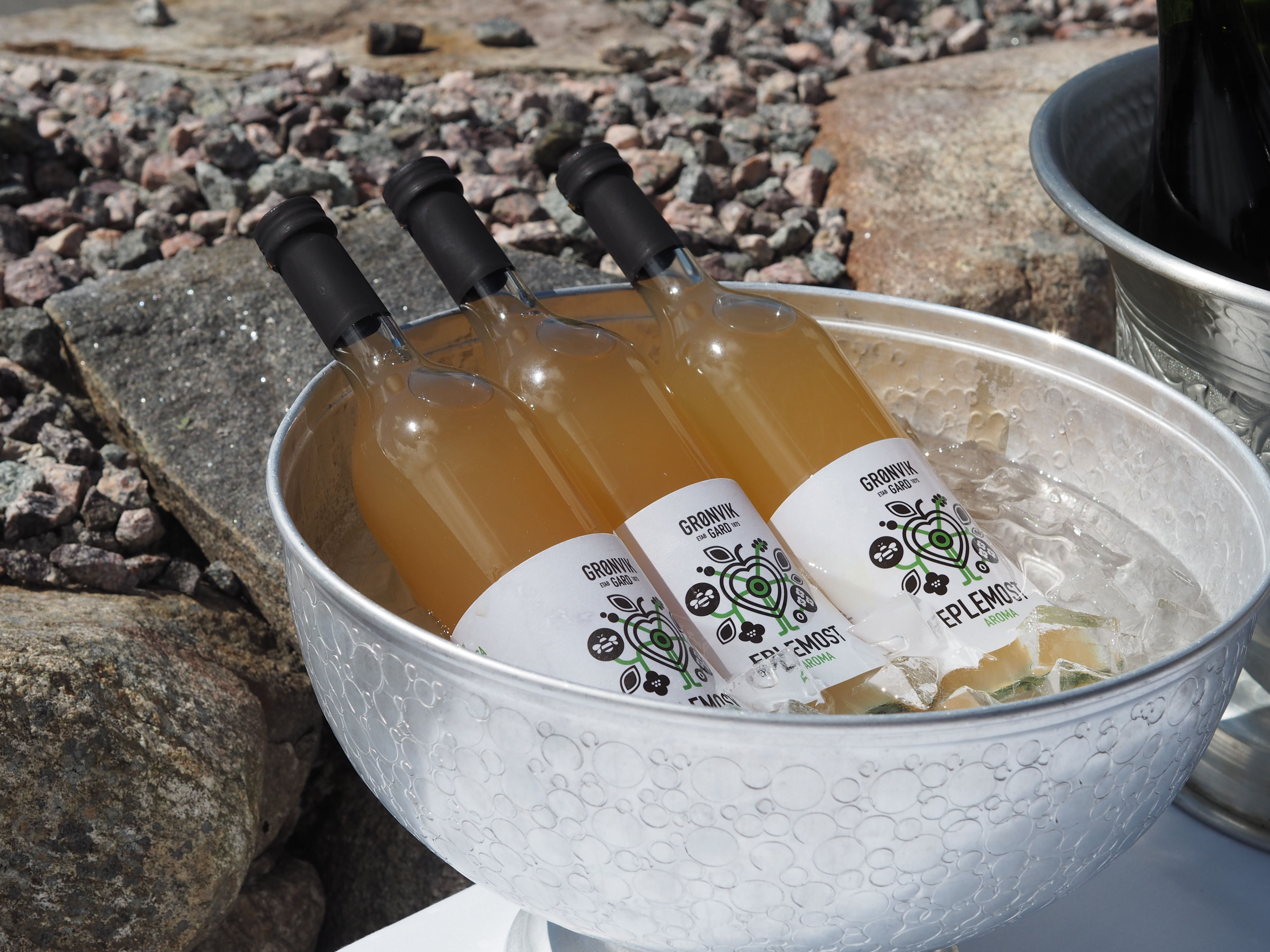 Locally produced apple drink