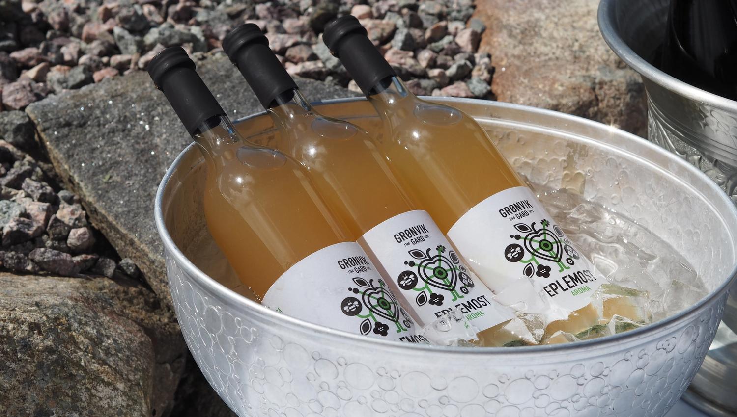 Lokal produzierter Apfelsaft