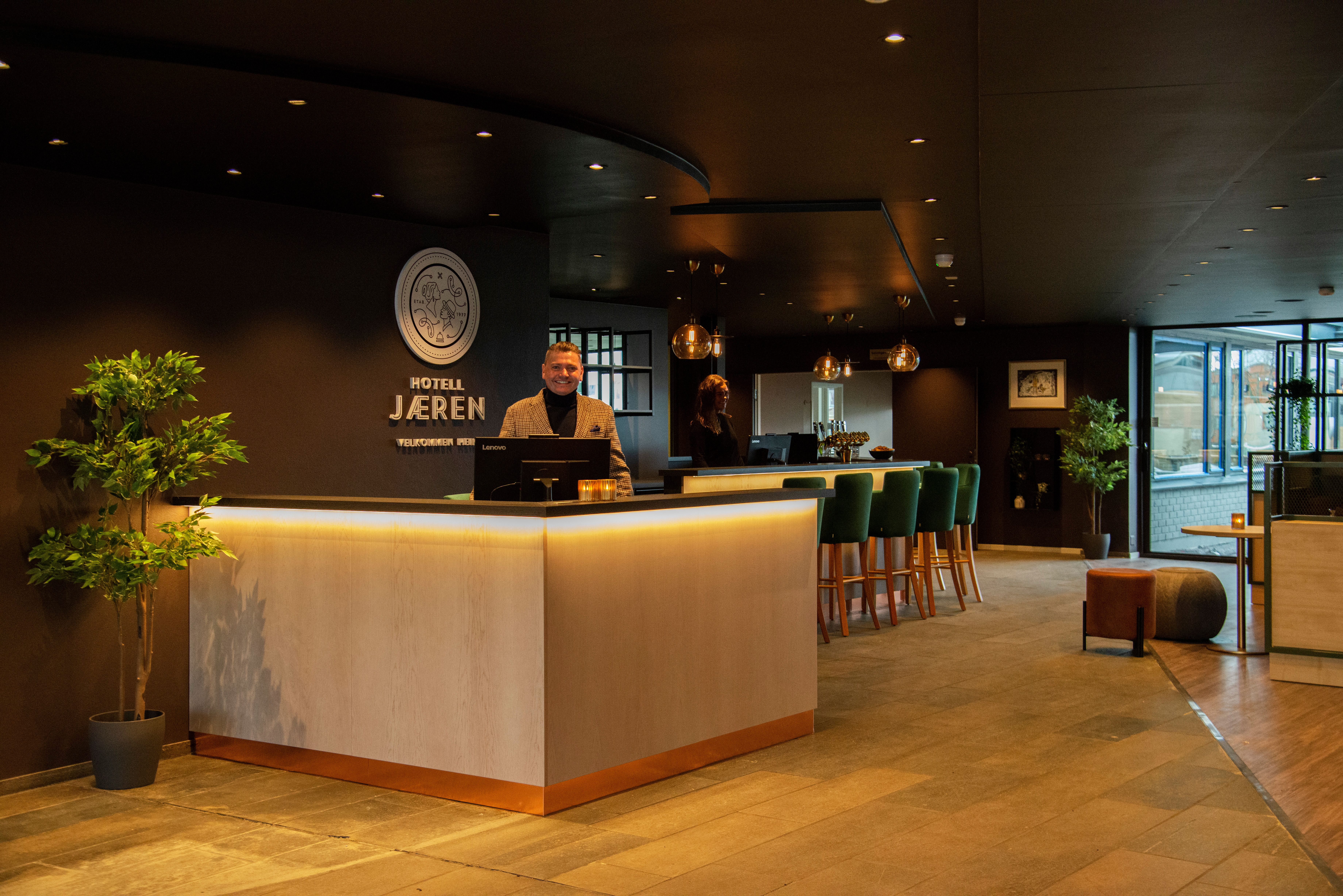 Hotellresepsjon ved Hotell Jæren