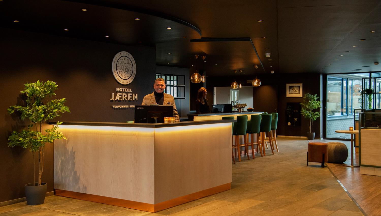 Hotellresepsjon ved Hotell Jæren