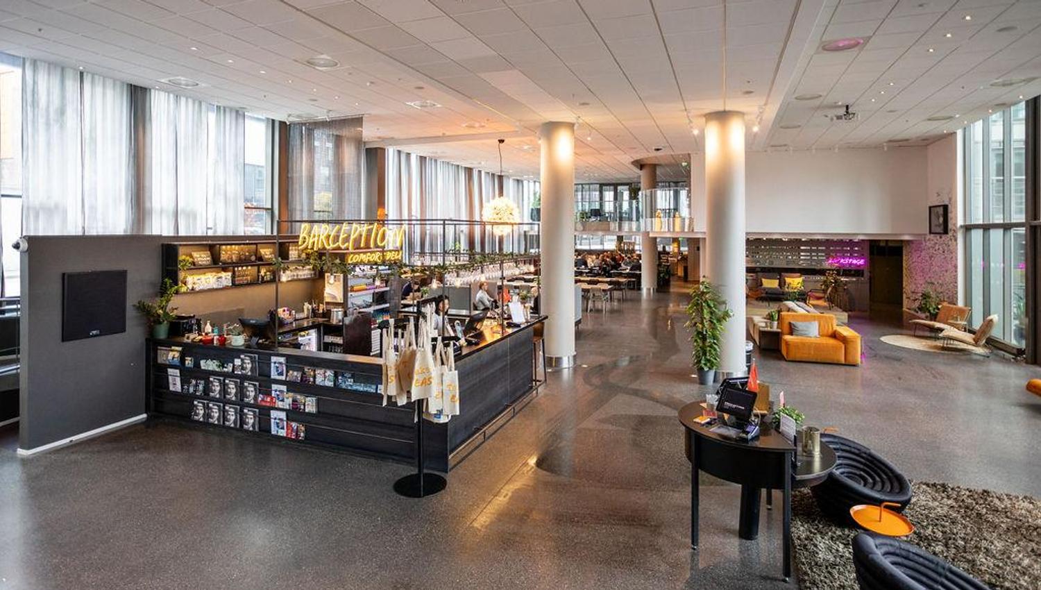 Union Brygge, hotell, barception, resepsjon
