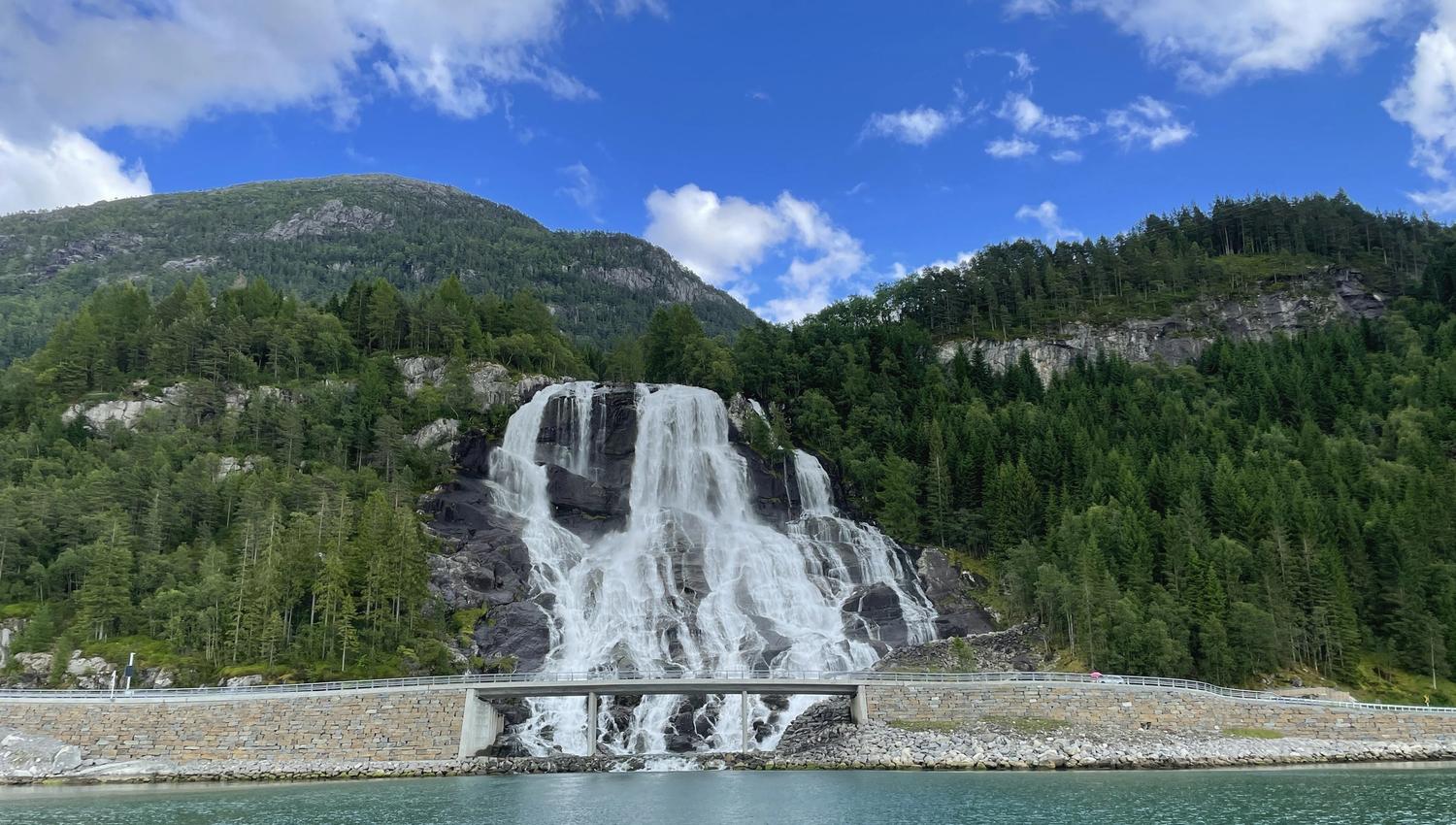 The Fureberg waterfall