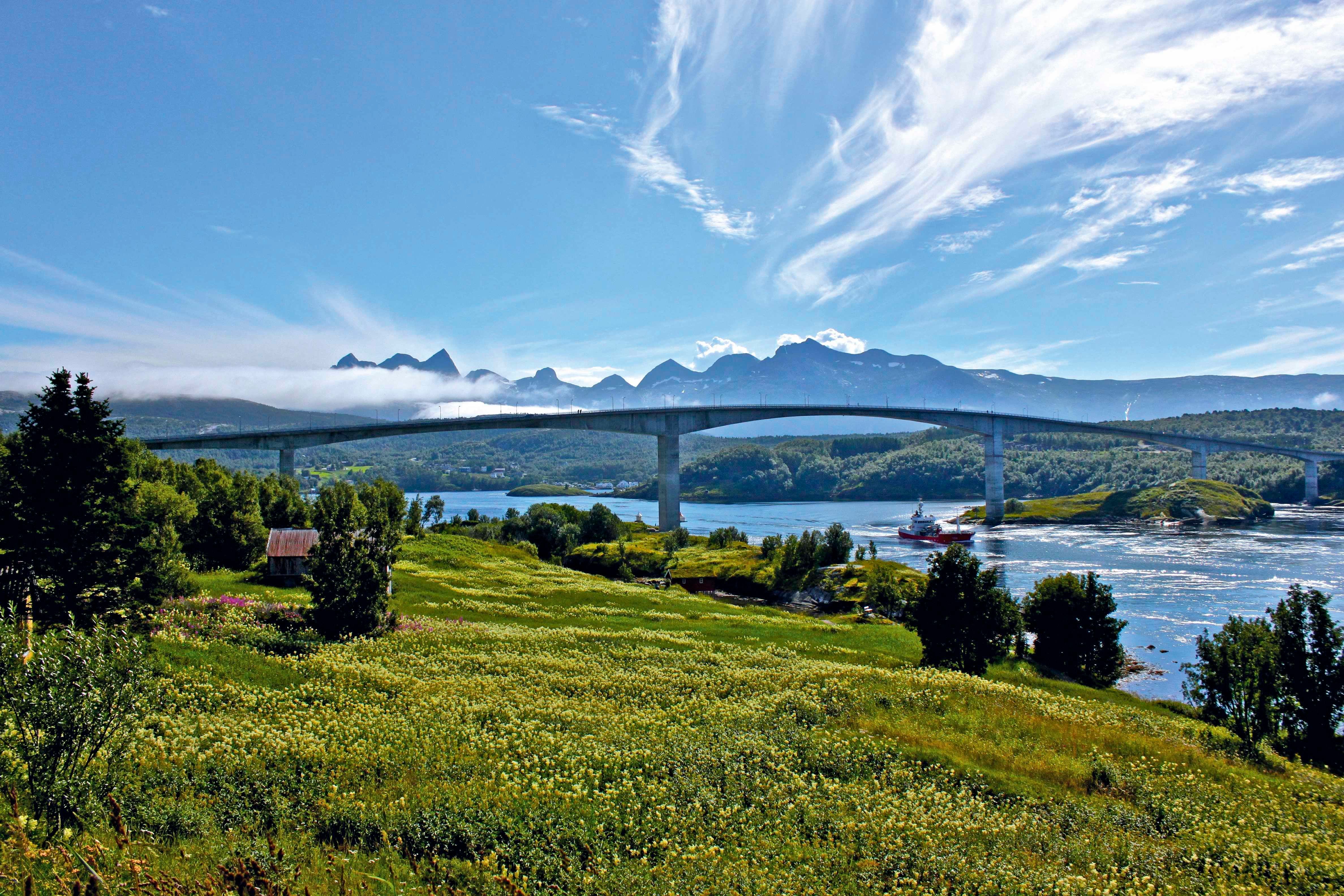 Utsikt fra Saltstraumen Hotell