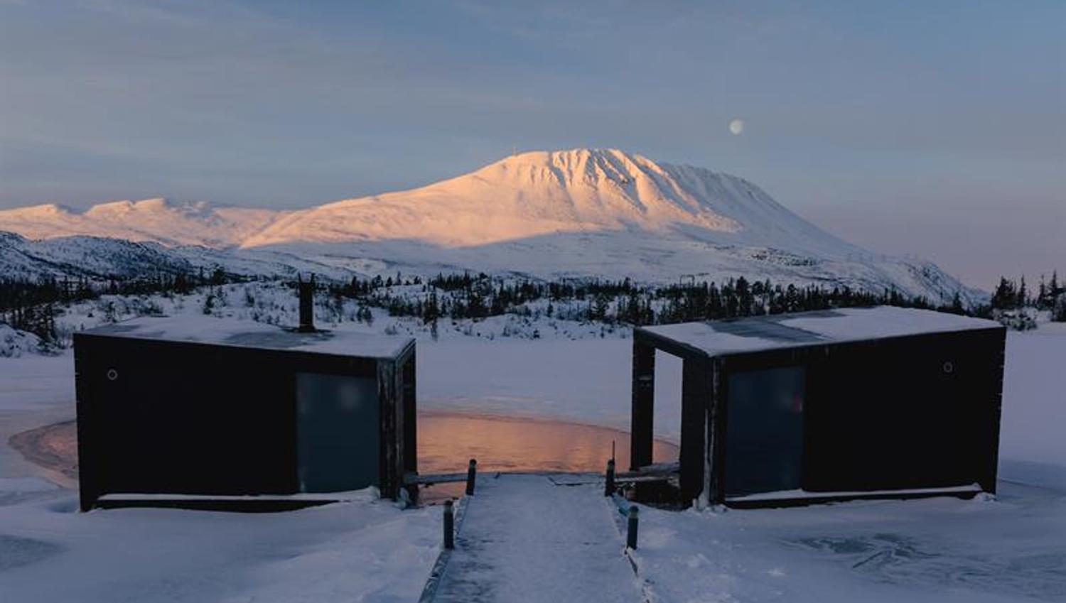 Flytende sauna med fantastisk utsikt på Gausta