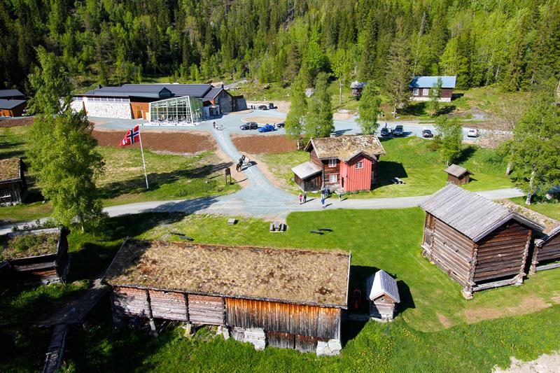 Vest-Telemark Museum Eidsborg ikkje lenge etter at hovudmuseet sto ferdig.