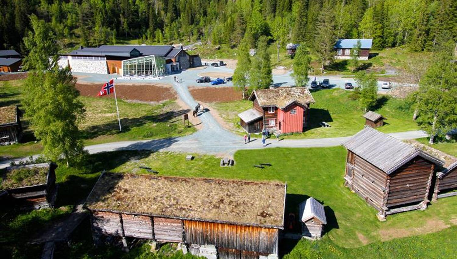 Vest-Telemark Museum Eidsborg ikkje lenge etter at hovudmuseet sto ferdig.