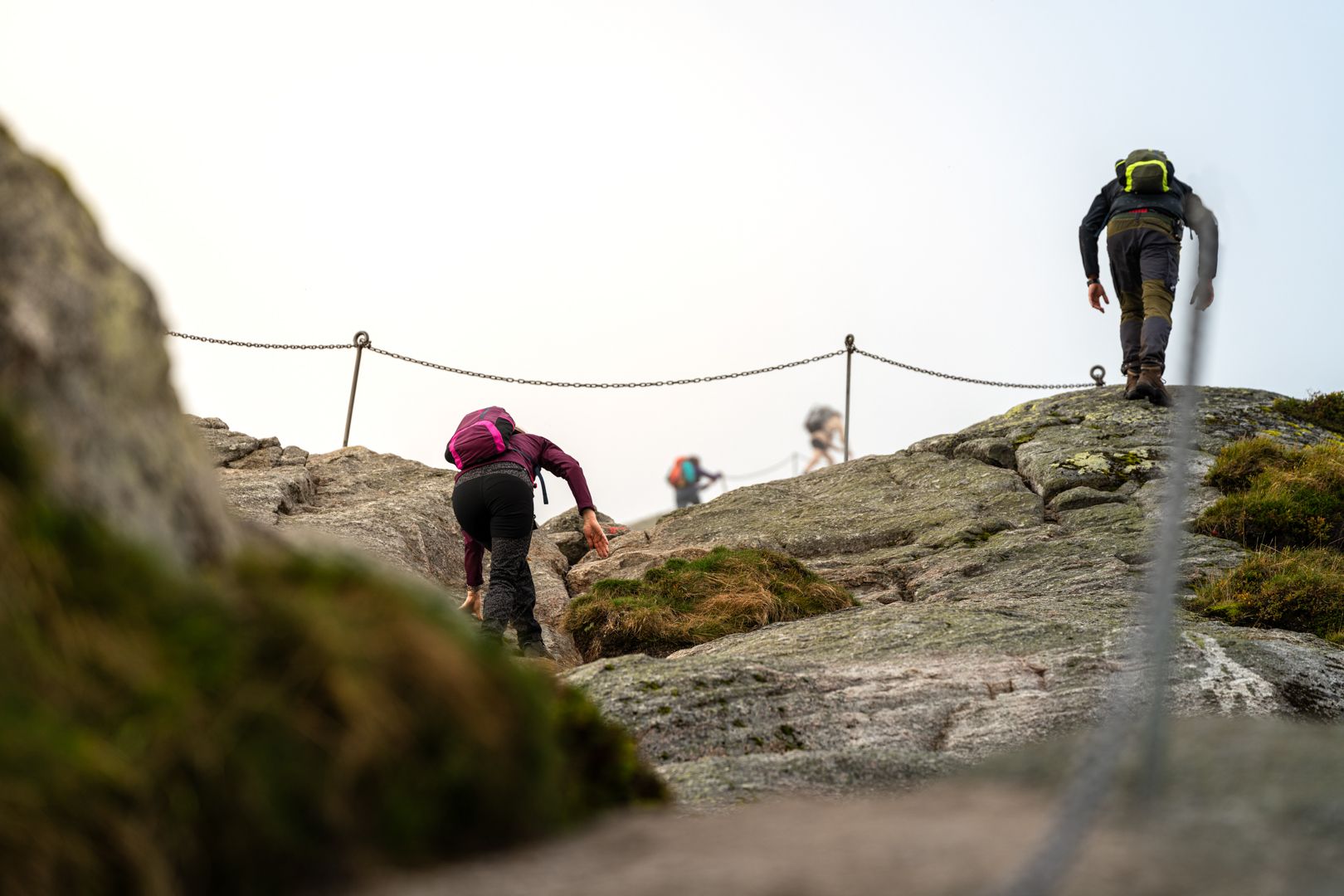 Some steep sections along the trail