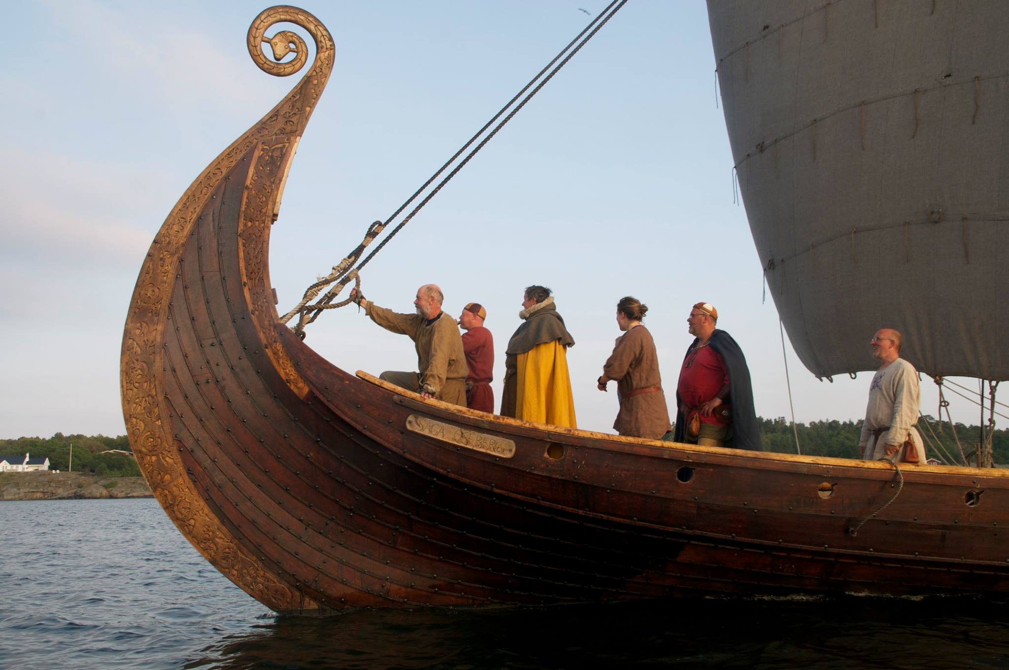 The Viking ship Saga Oseberg