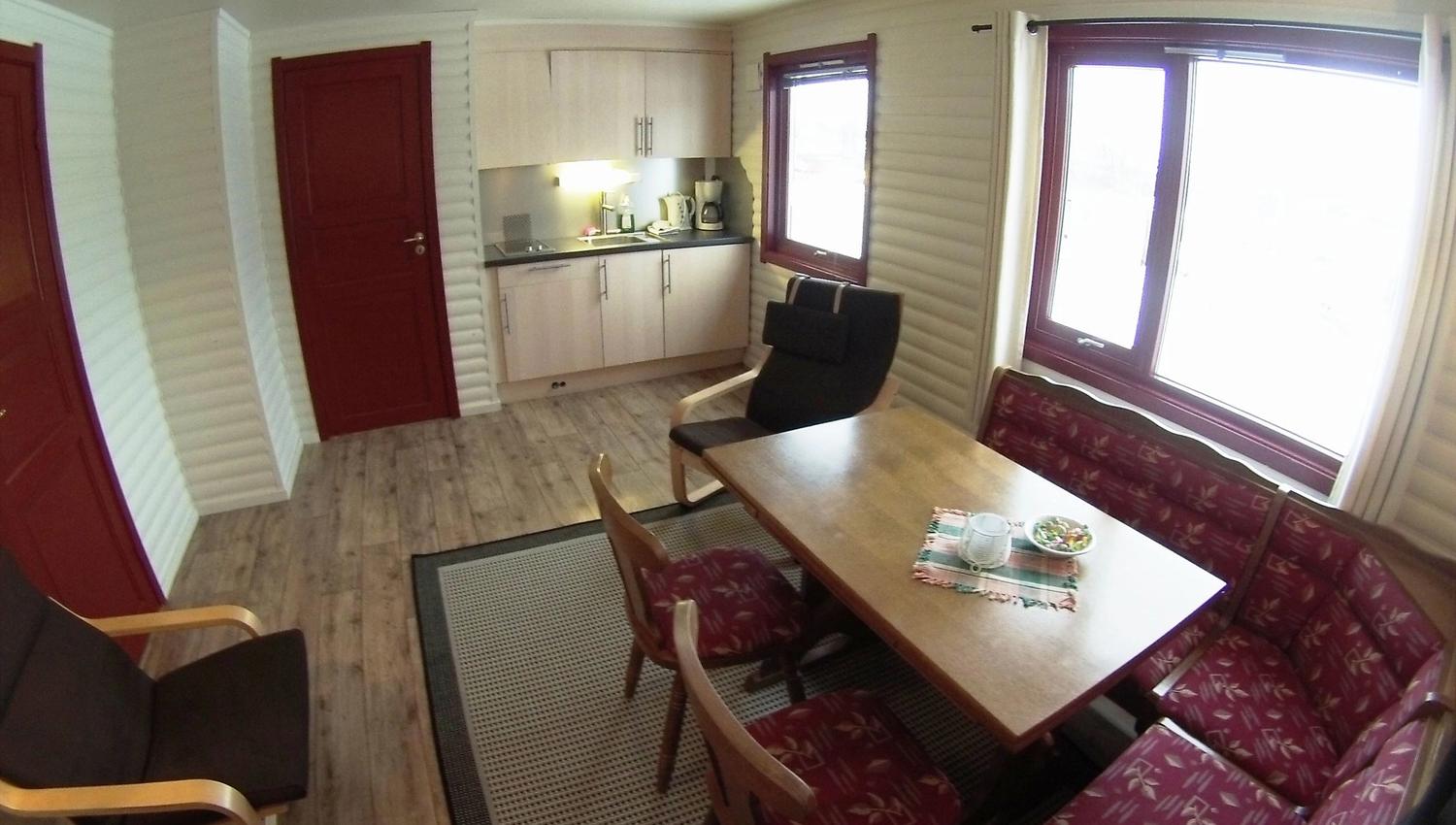open plan, kitchen and living room