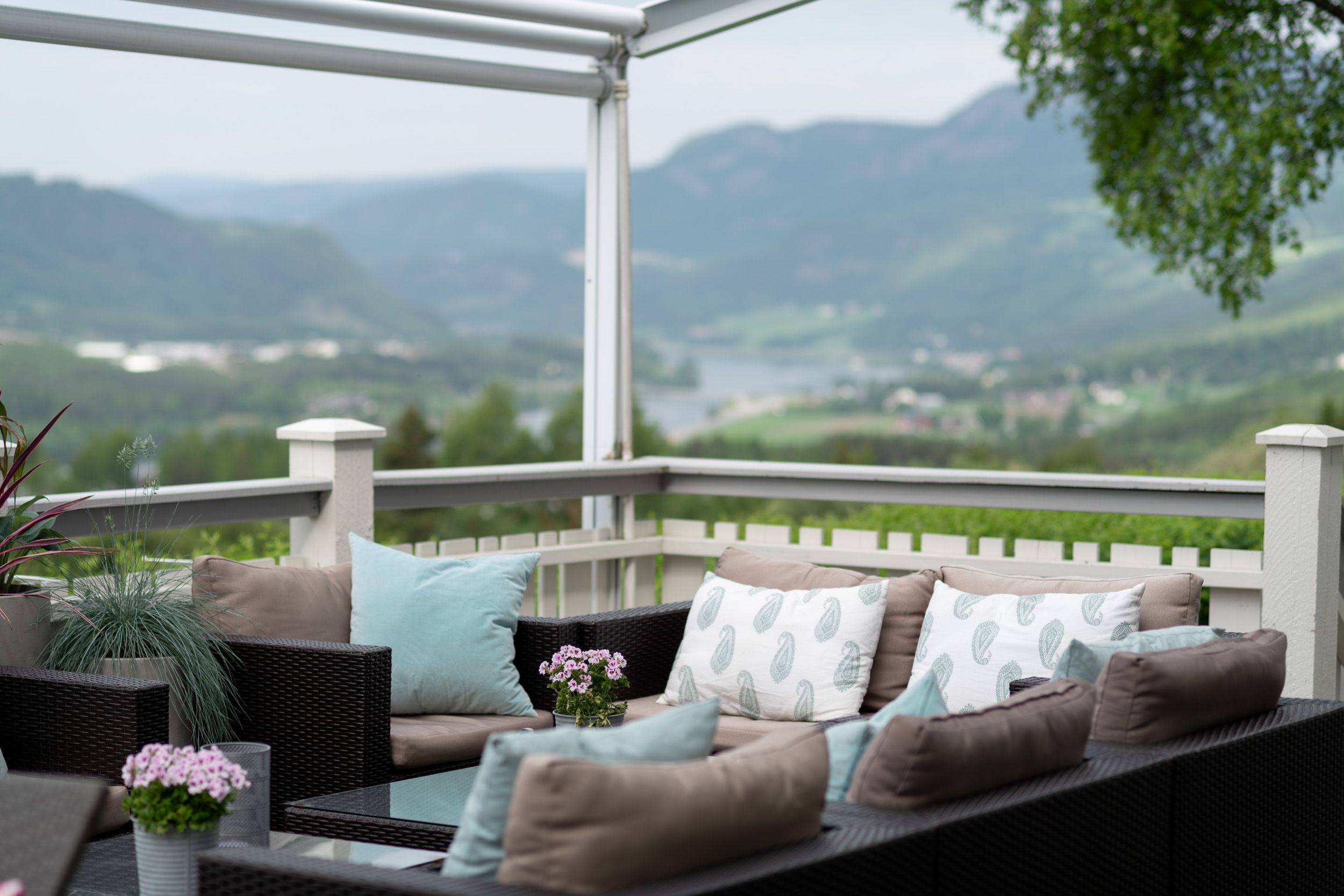 Koselig uteplass Nermo Hotell