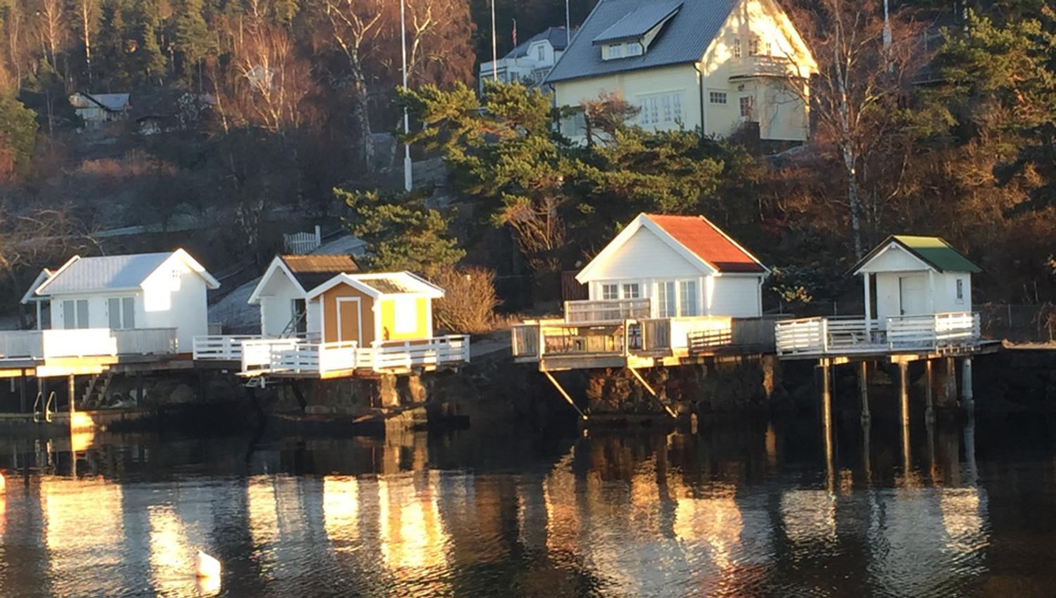 Beach houses at Snarøya