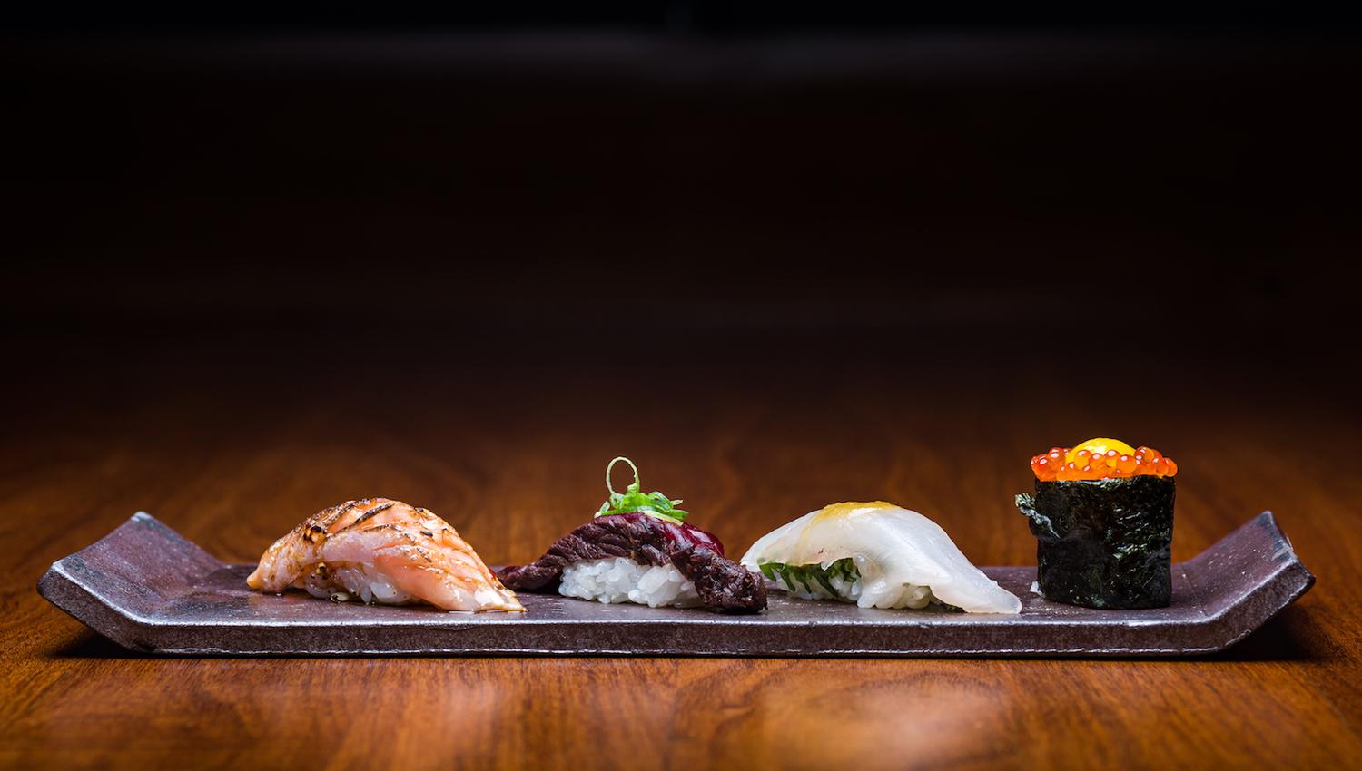 Detalj: Nigiri og gunkan