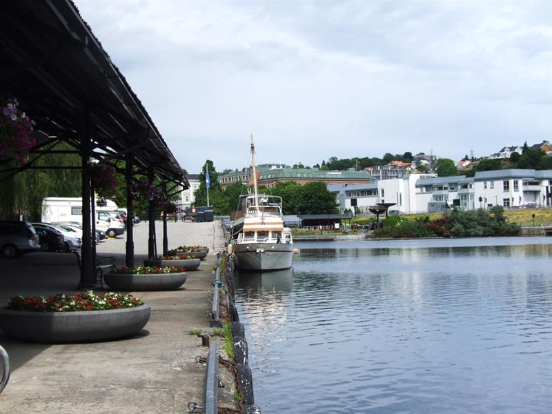 Hjellebrygga guest harbor in Skien 
