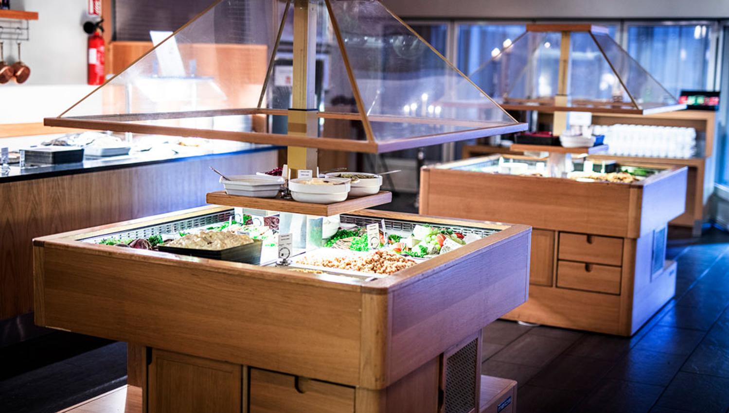 buffet på restaurant på Straand Hotel i Vrådal